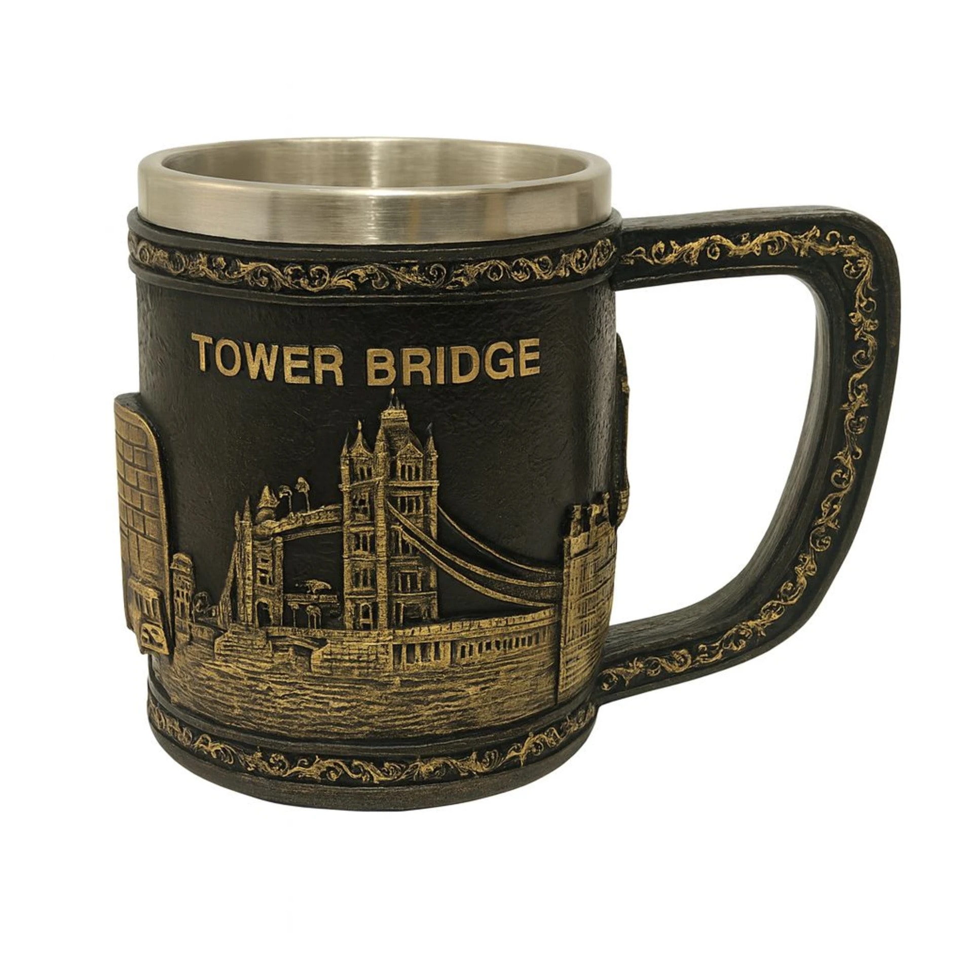 Londra Detaylı Çelik KUPA