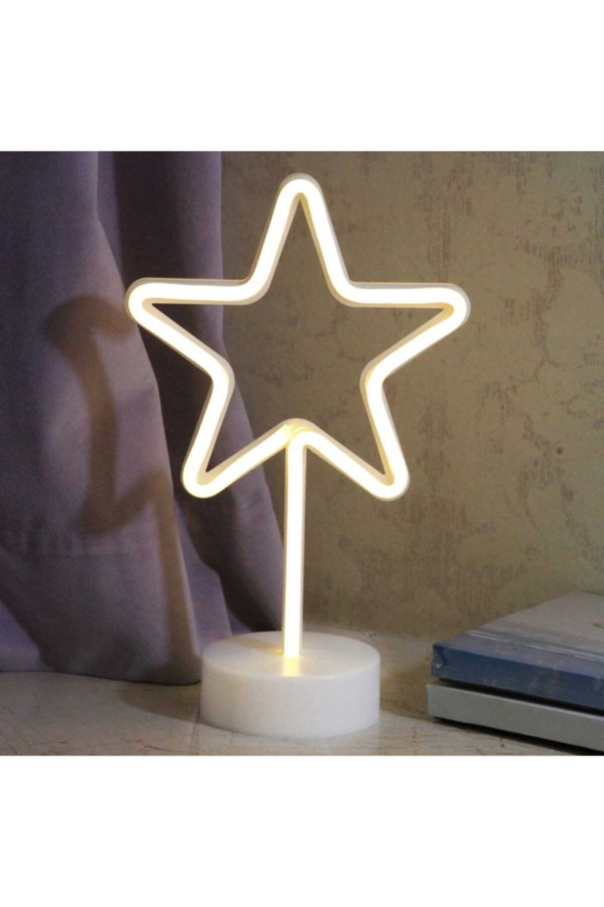 Yıldız Tasarımlı Neon Led Lamba 32*15cm