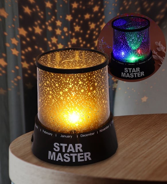 Kişiye Özel Fotoğraf & Star Master Yıldız Yansımalı Gece Lambası Hediye Seti