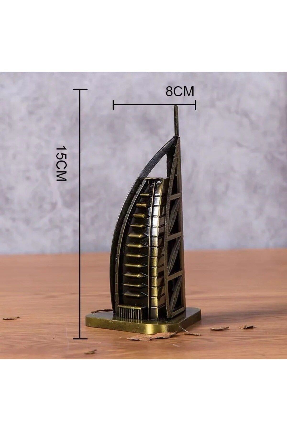 Dekoratif Metal Burj Al Arab Otel Bilosu