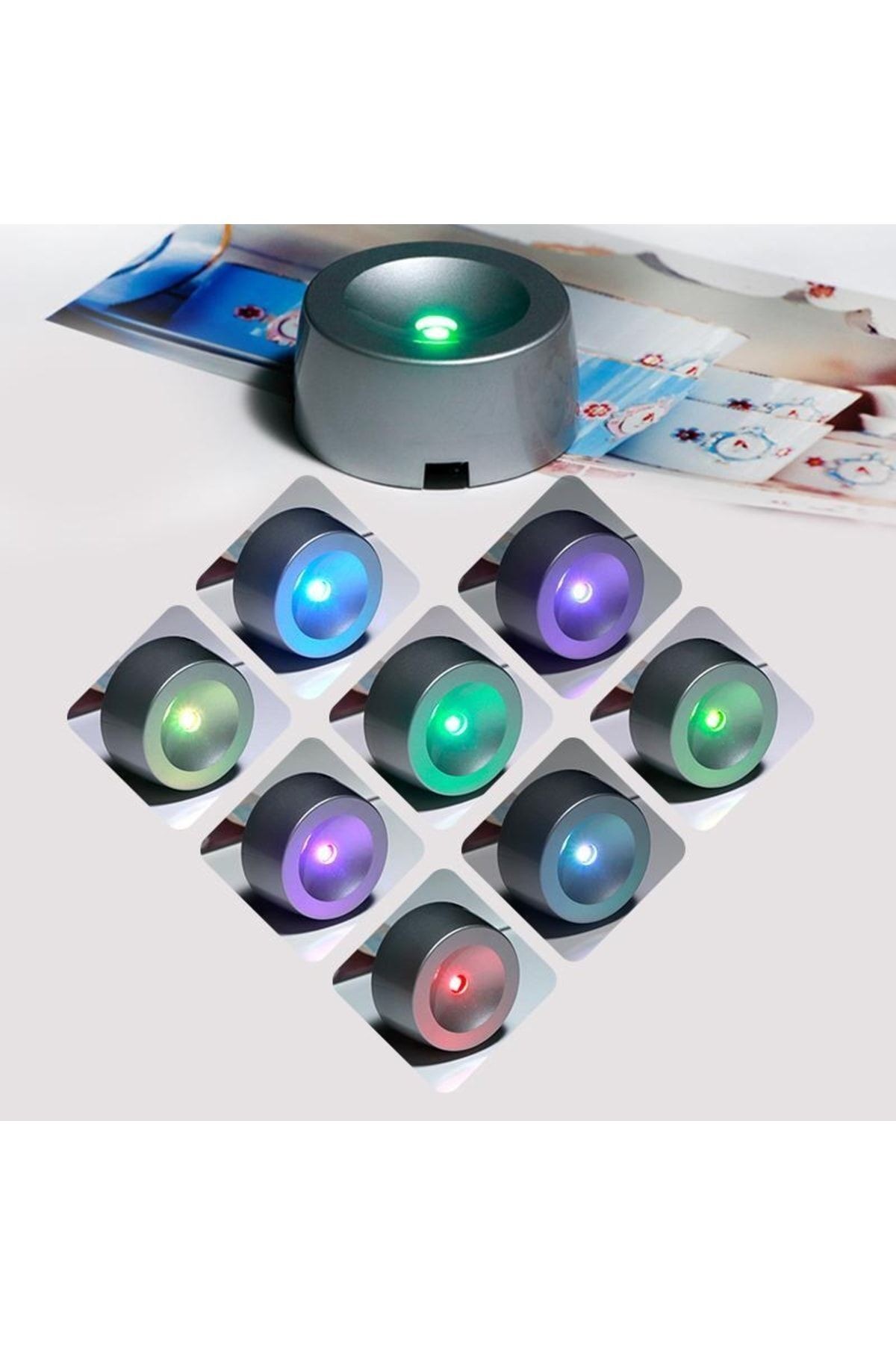 Işıklı Kristal Cam Küre Samanyolu Led Lamba
