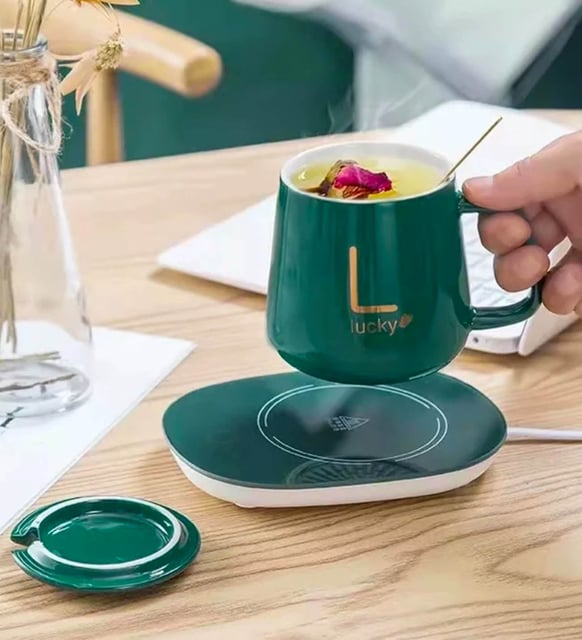 Isıtıcılı Lucky Kupa Bardak Seti – Sıcak İçecek Keyfi İçin Şık ve Pratik Tasarım