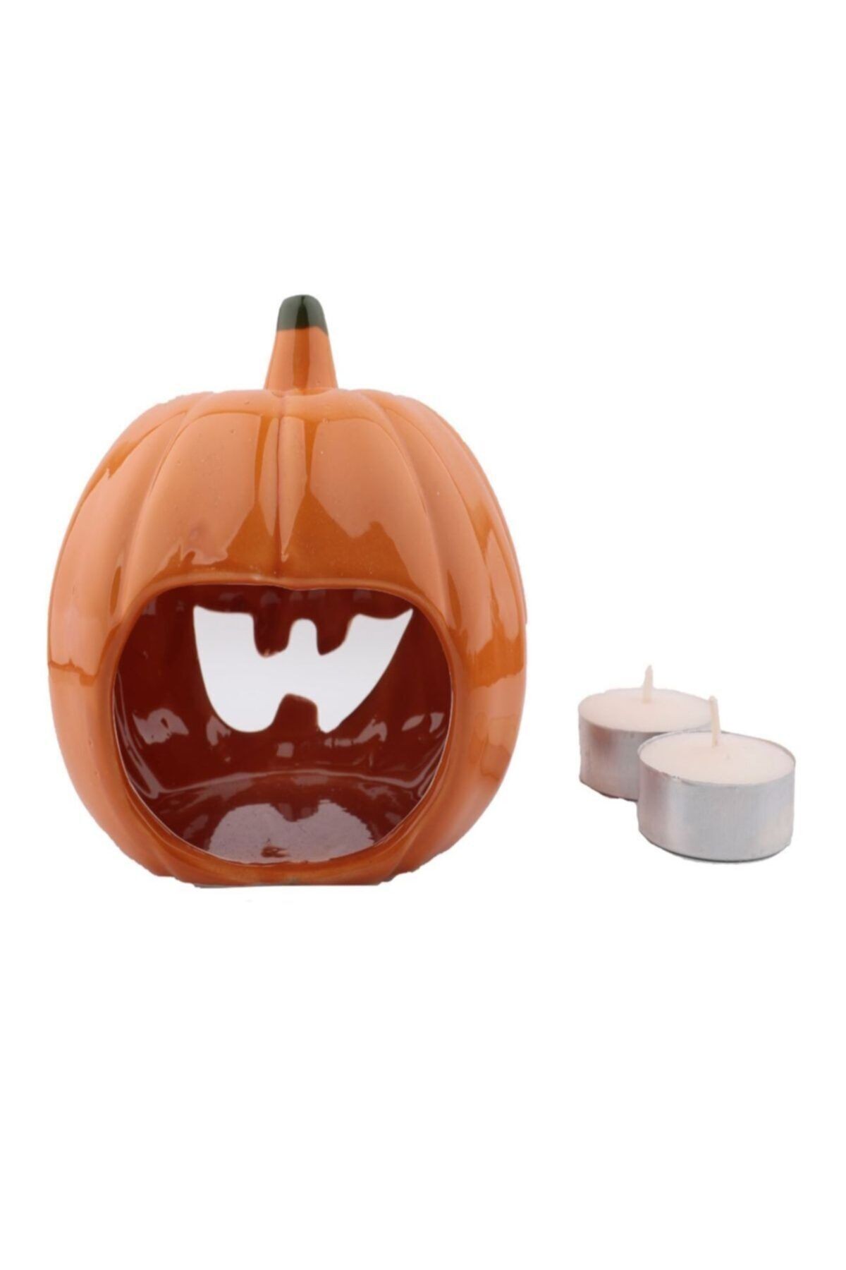 Dekoratif 3'lü Set Bal Kabağı Mumluk Tealight Mumluk