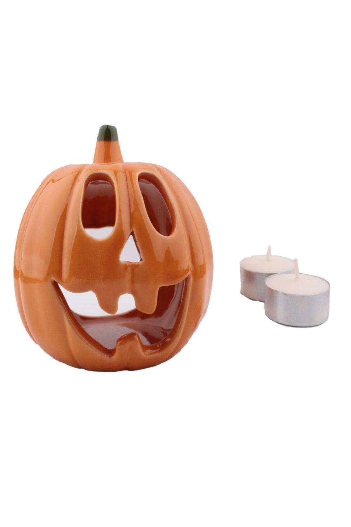 Dekoratif 3'lü Set Bal Kabağı Mumluk Tealight Mumluk