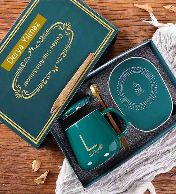 Isıtıcılı Lucky Kupa Bardak Seti – Sıcak İçecek Keyfi İçin Şık ve Pratik Tasarım