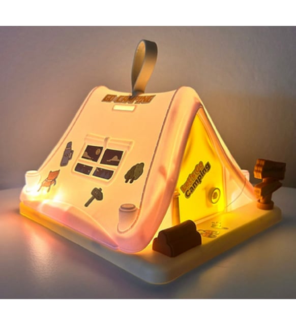 Led Işıklı Çadır Ev Tasarımlı Kumbara – Dekoratif Tasarruf Kutusu