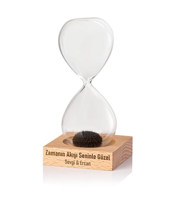 Kişiye Özel Zamanın Akışı Seninle Güzel Temalı Kum Saati