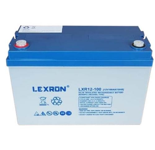 Lexron 12V 105Ah Deep Cycle Solar Jel Akü