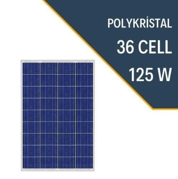 Lexron 125W Polikristal Güneş Paneli