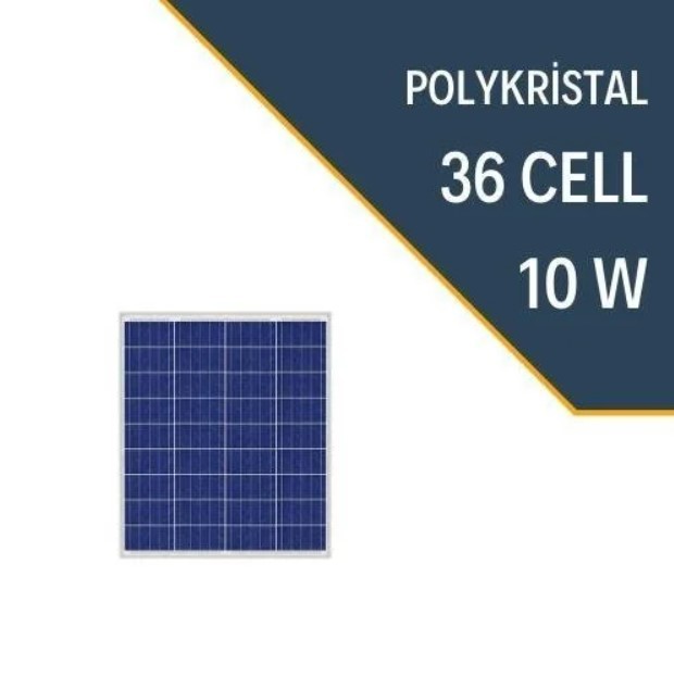 Lexron 10W Polikristal Güneş Paneli