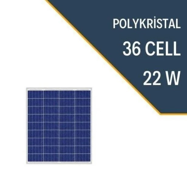 Lexron 22W Polikristal Güneş Paneli