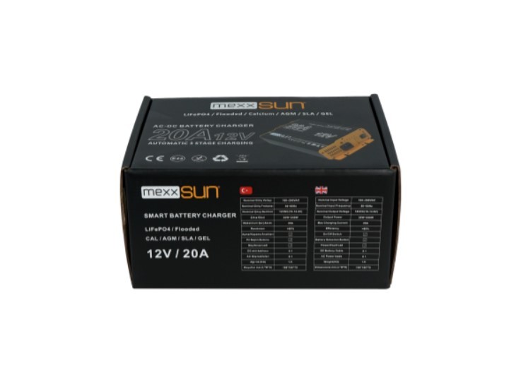 Mexxsun AC-DC Akü Şarj Cihazı 12V-20A