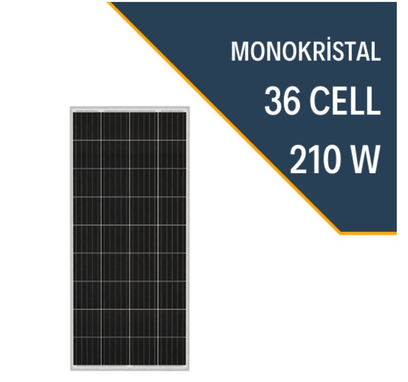 Lexron 210W Monokristal Güneş Paneli