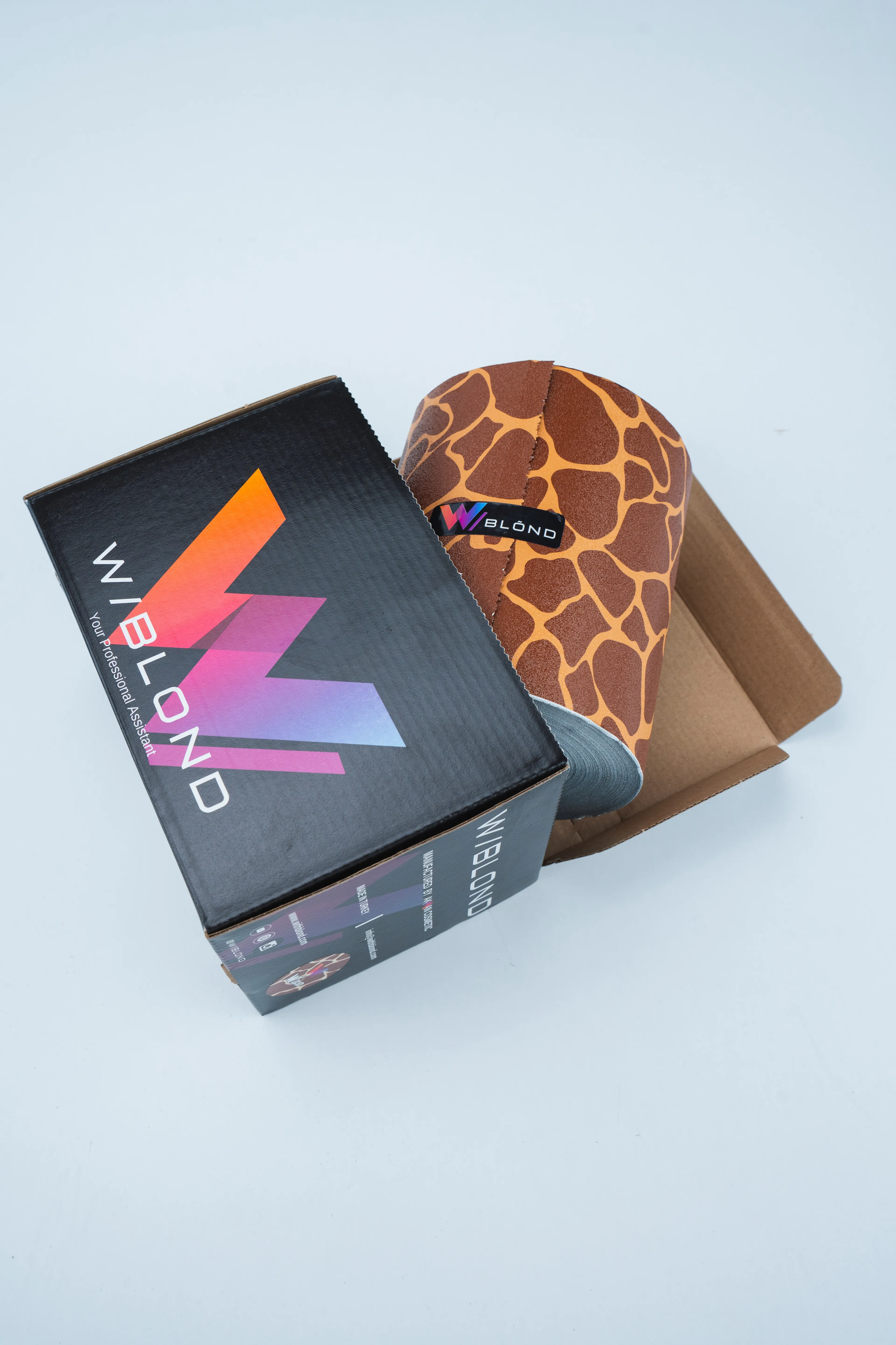 W/Blond Zürafa Desenli Termal Kuaför Folyosu