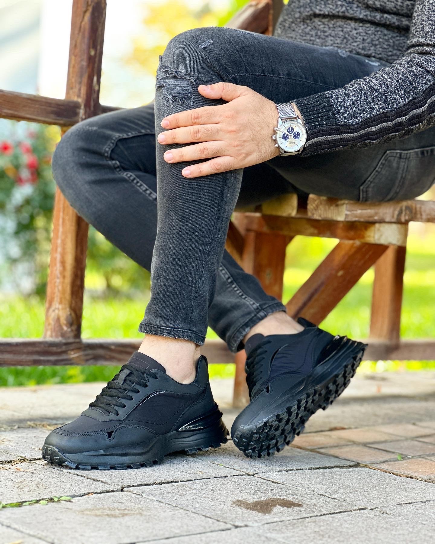 MONSAR HAKİKİ DERİ AİR TABAN GÜNLÜK ERKEK SNEAKER AYAKKABI
