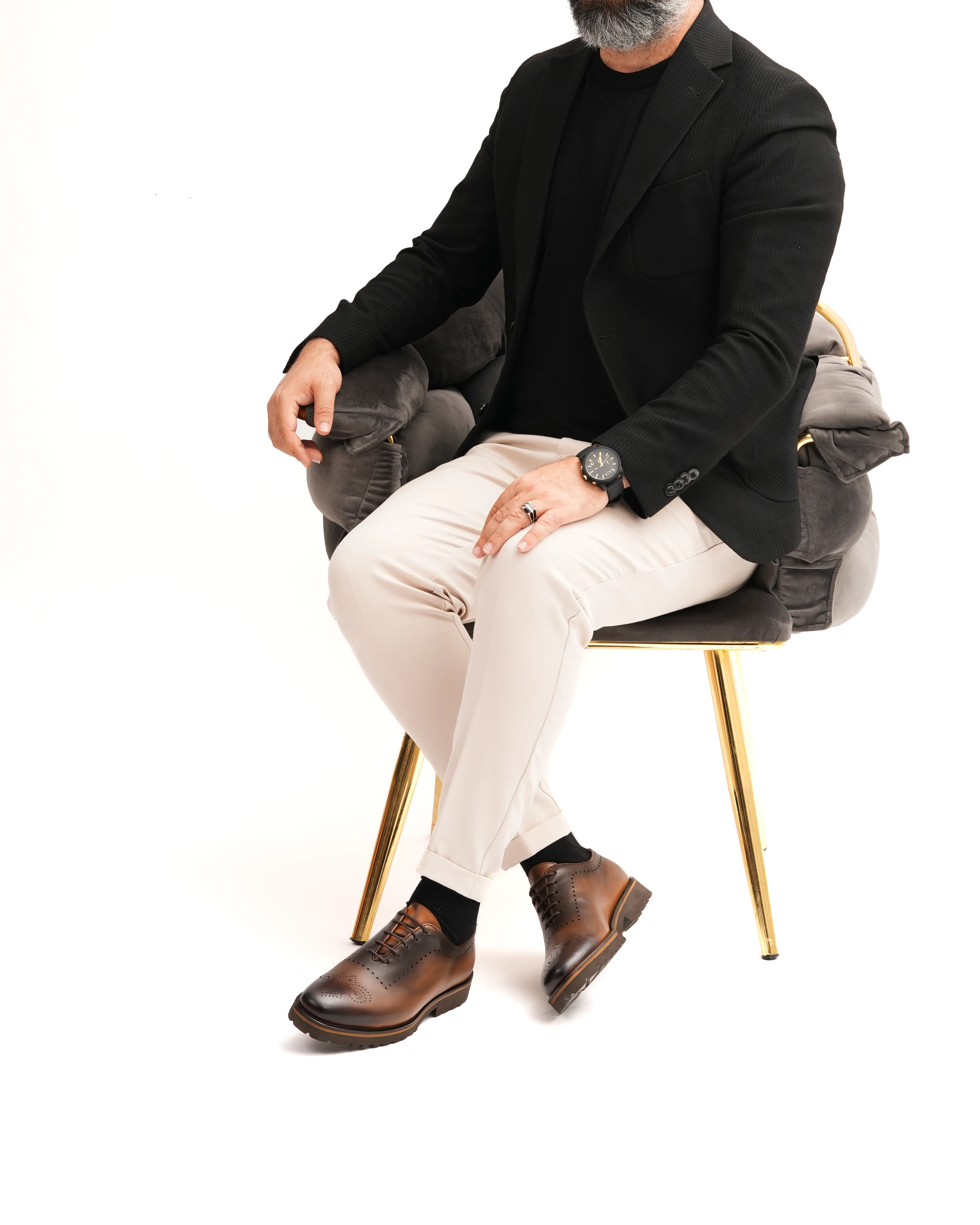 MEZROME HAKİKİ DERİ GÜNLÜK ERKEK KLASİK AYAKKABI - Taba