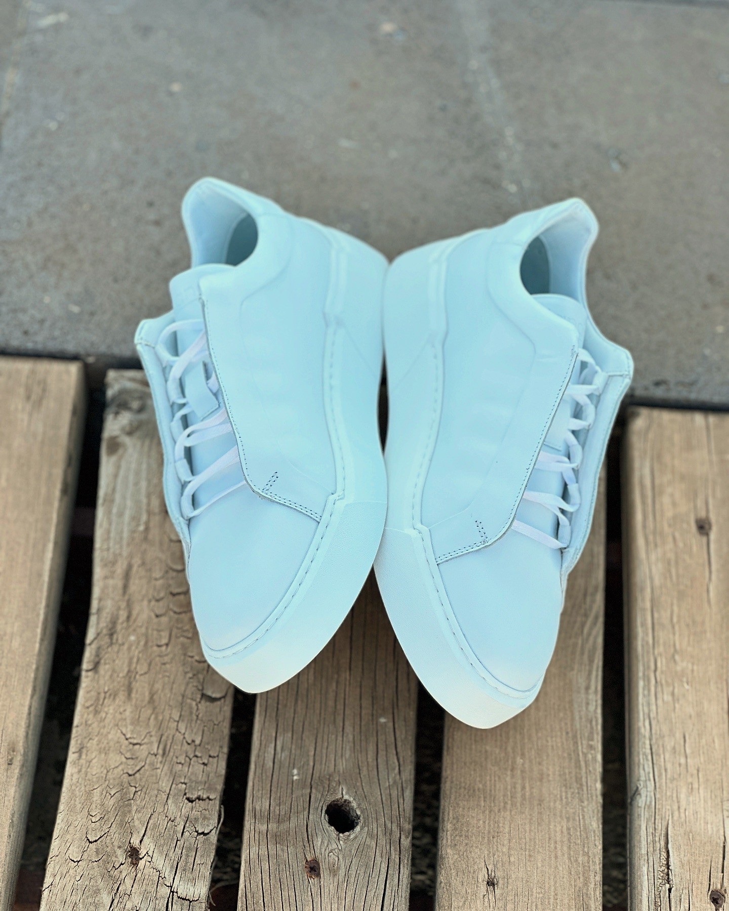 HAKİKİ DERİ EVA TABAN GÜNLÜK ERKEK SNEAKER AYAKKABI - Beyaz