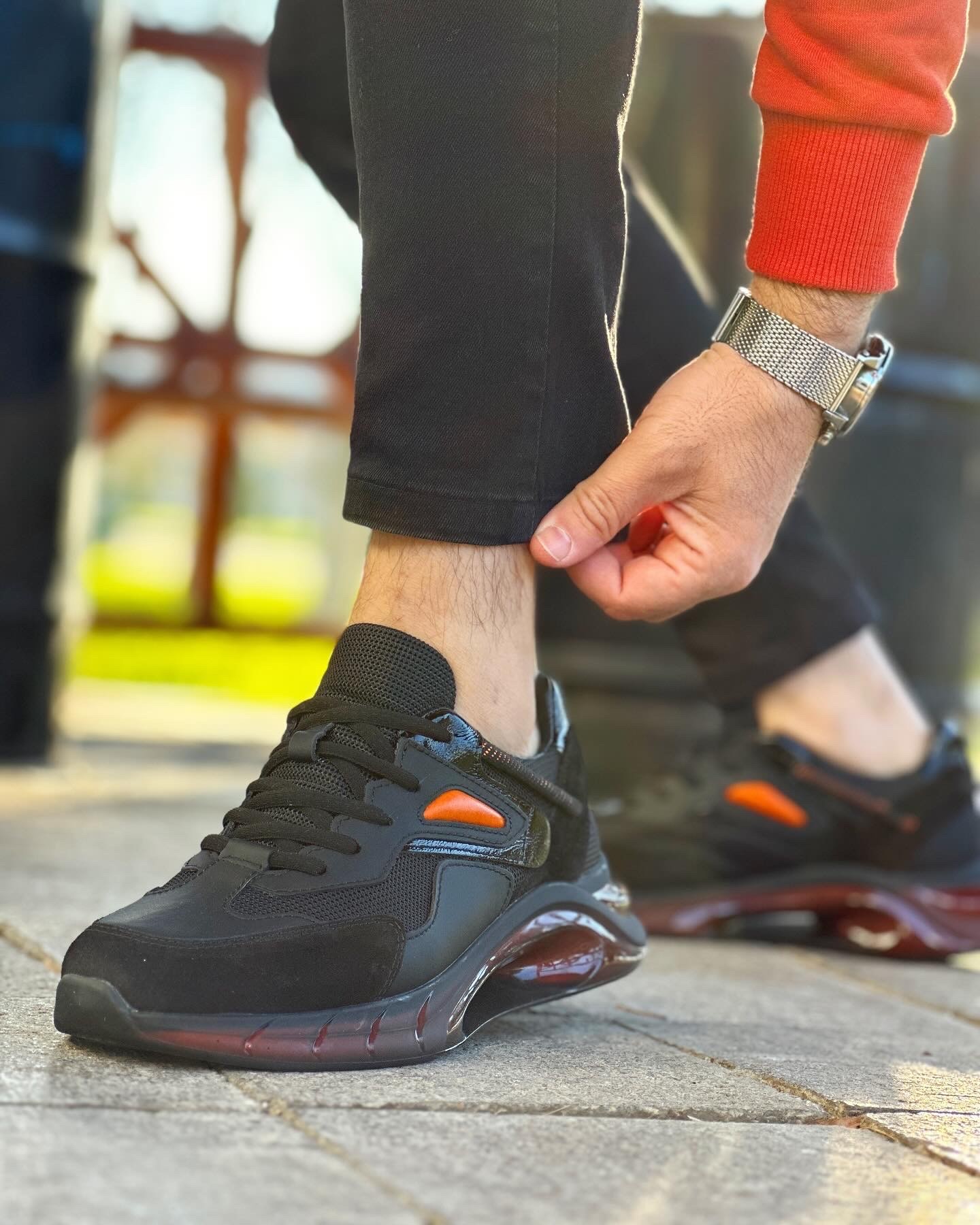 HAKİKİ DERİ AİR TABAN GÜNLÜK ERKEK SNEAKER AYAKKABI