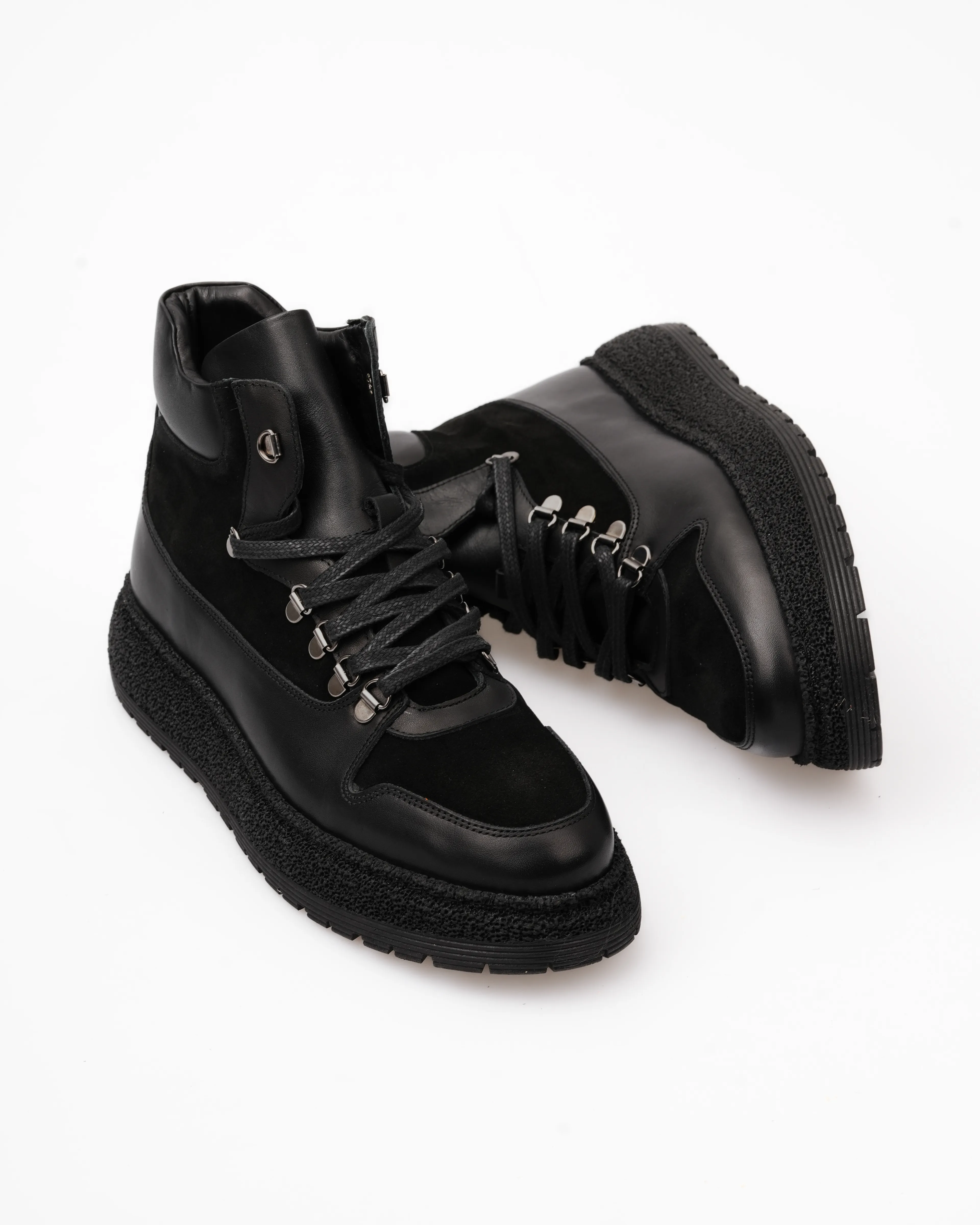 MARTİYA HAKİKİ DERİ GÜNLÜK ERKEK BOT - Siyah