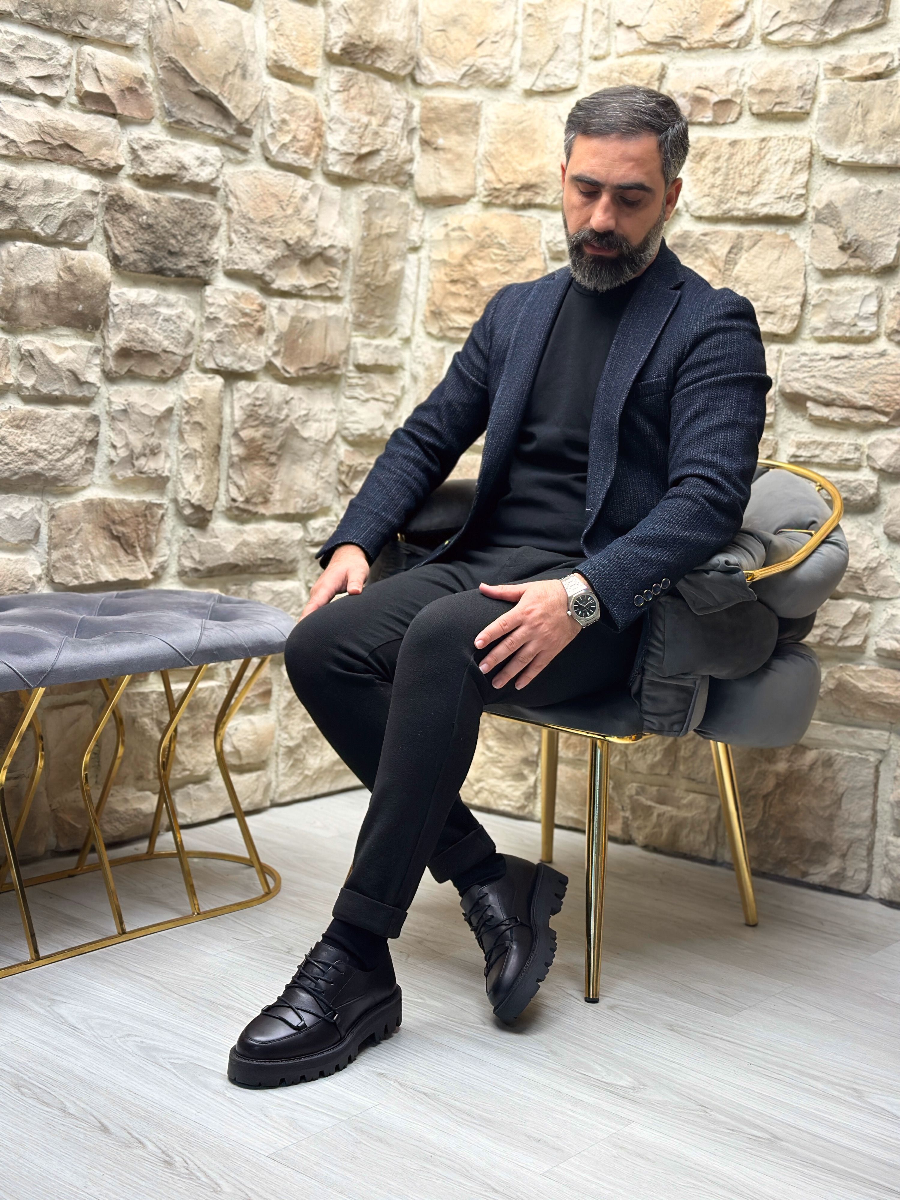 HAKİKİ DERİ EVA TABAN GÜNLÜK ERKEK KLASİK AYAKKABI