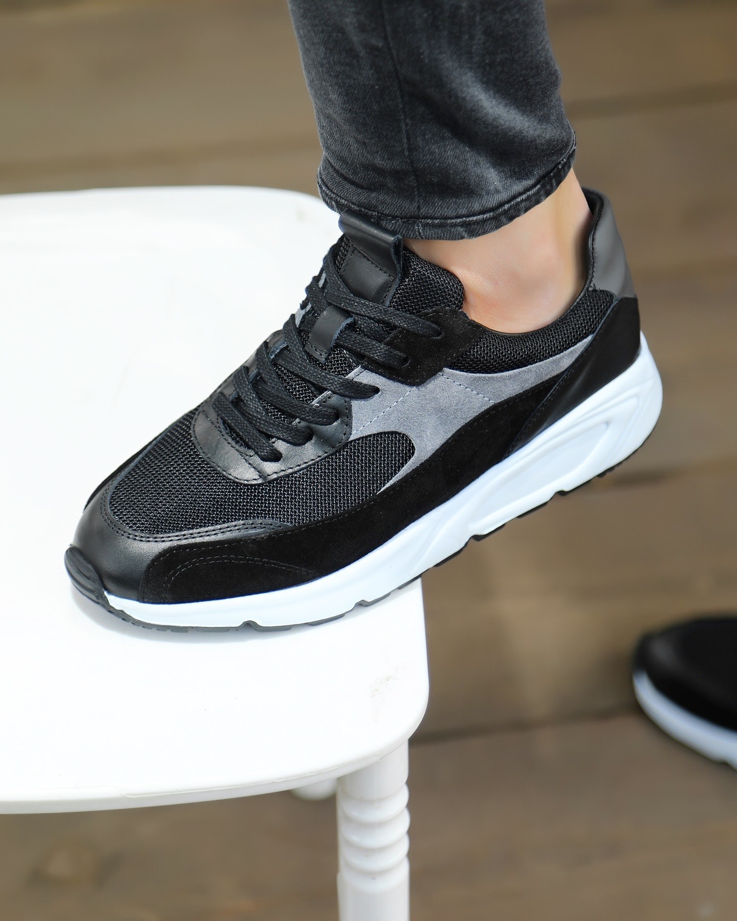 NEWDAR HAKİKİ DERİ EVA TABAN ERKEK SNEAKER AYAKKABI