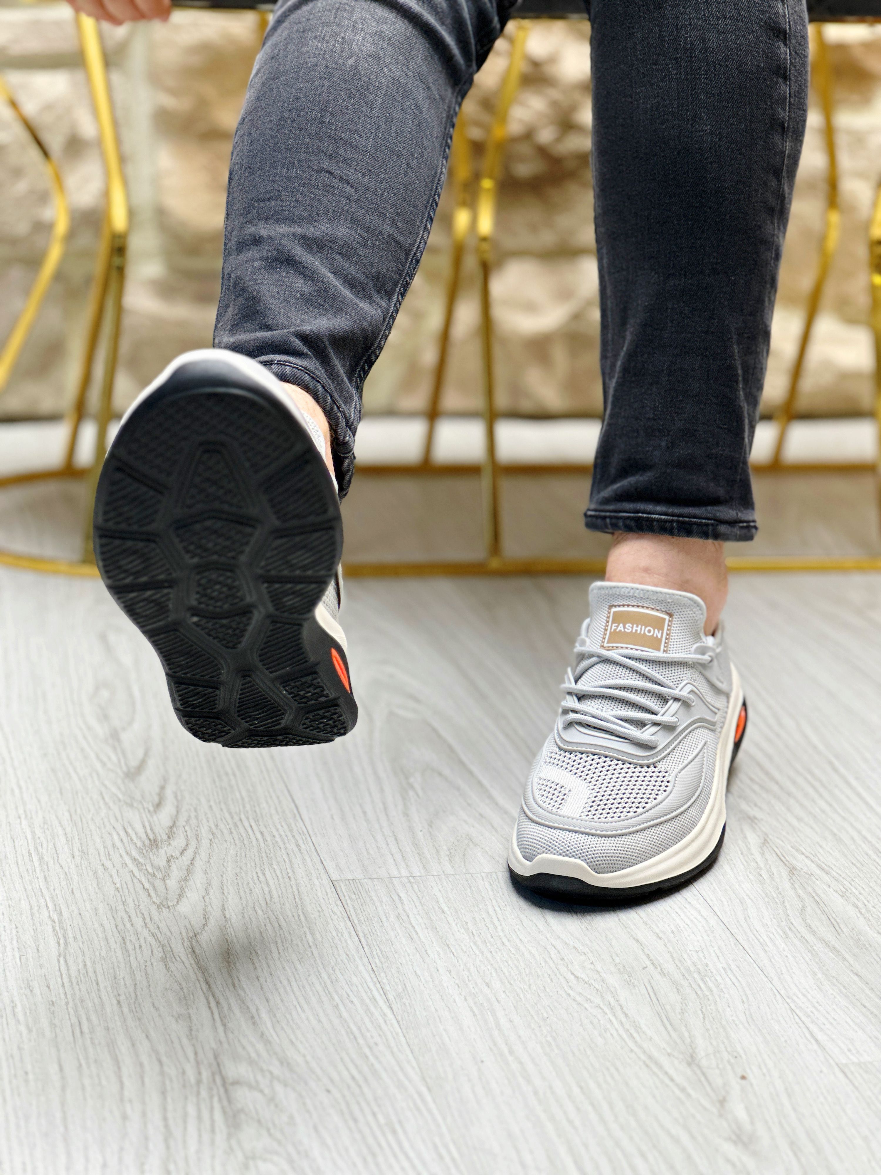 SAPEN KETEN AİR TABAN GÜNLÜK ERKEK SNEAKER AYAKKABI - Gri