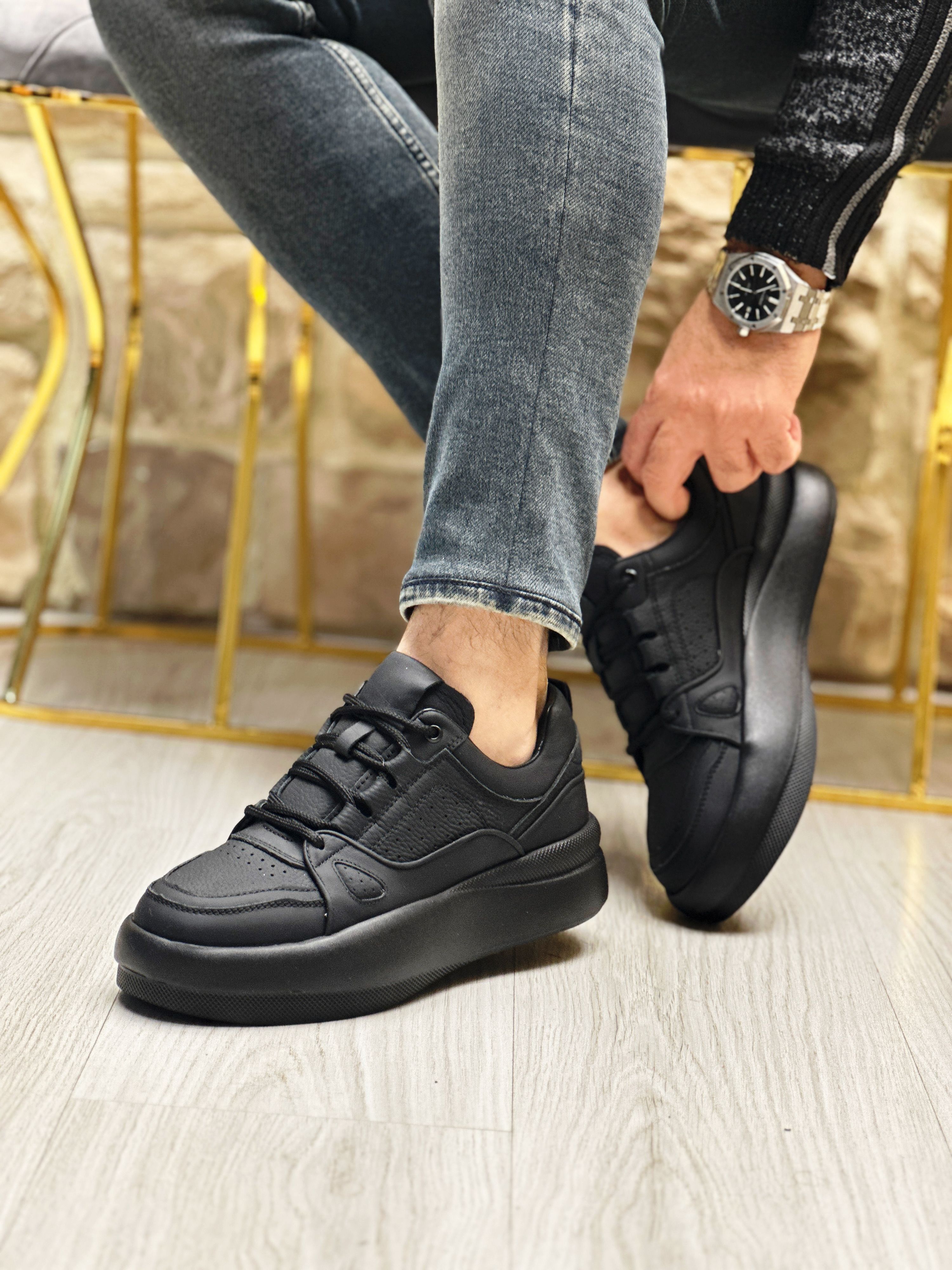 NORŞİN HAKİKİ DERİ AİR TABAN GÜNLÜK ERKEK SNEAKER AYAKKABI