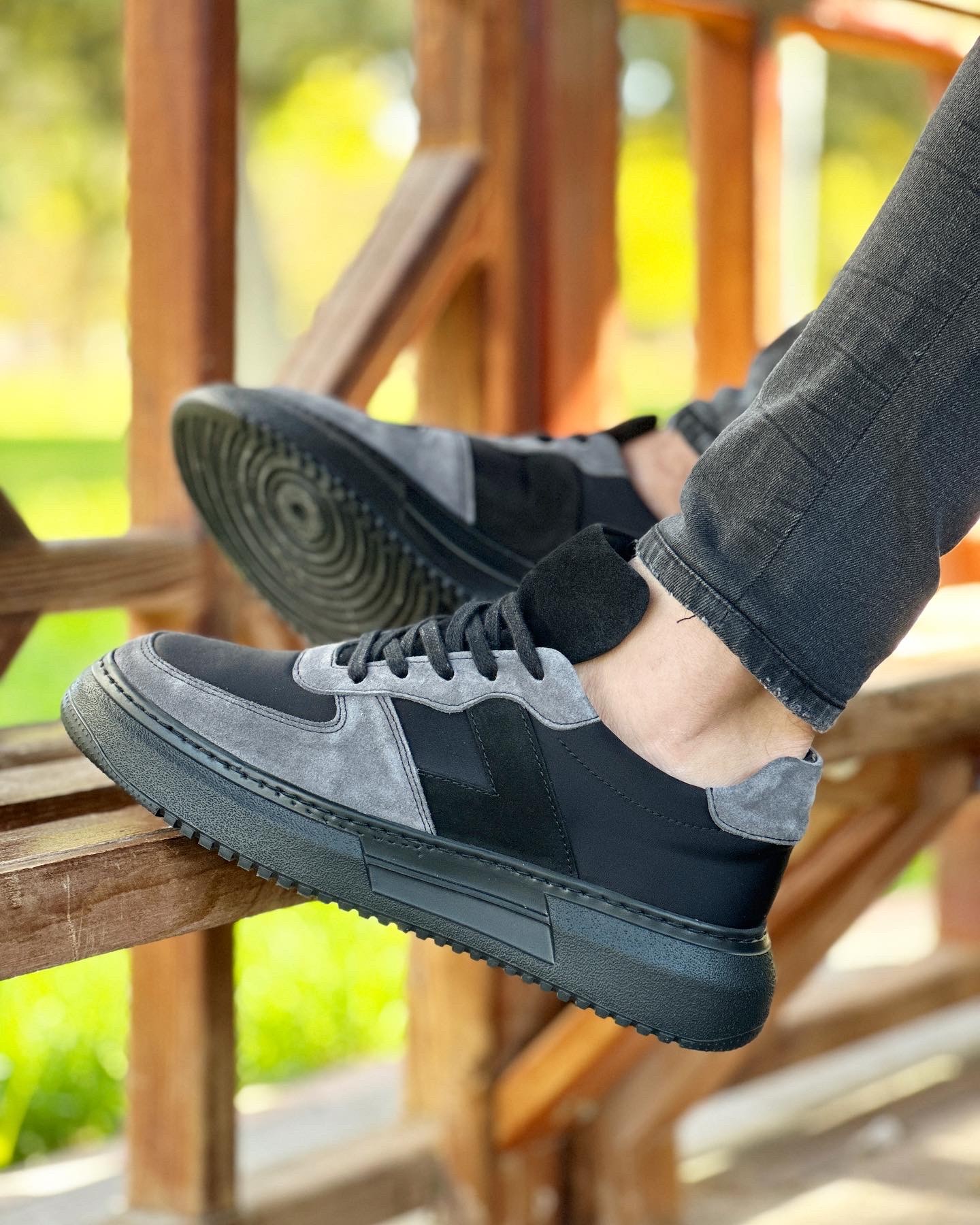 HAKİKİ DERİ EVA TABAN GÜNLÜK ERKEK SNEAKER AYAKKABI