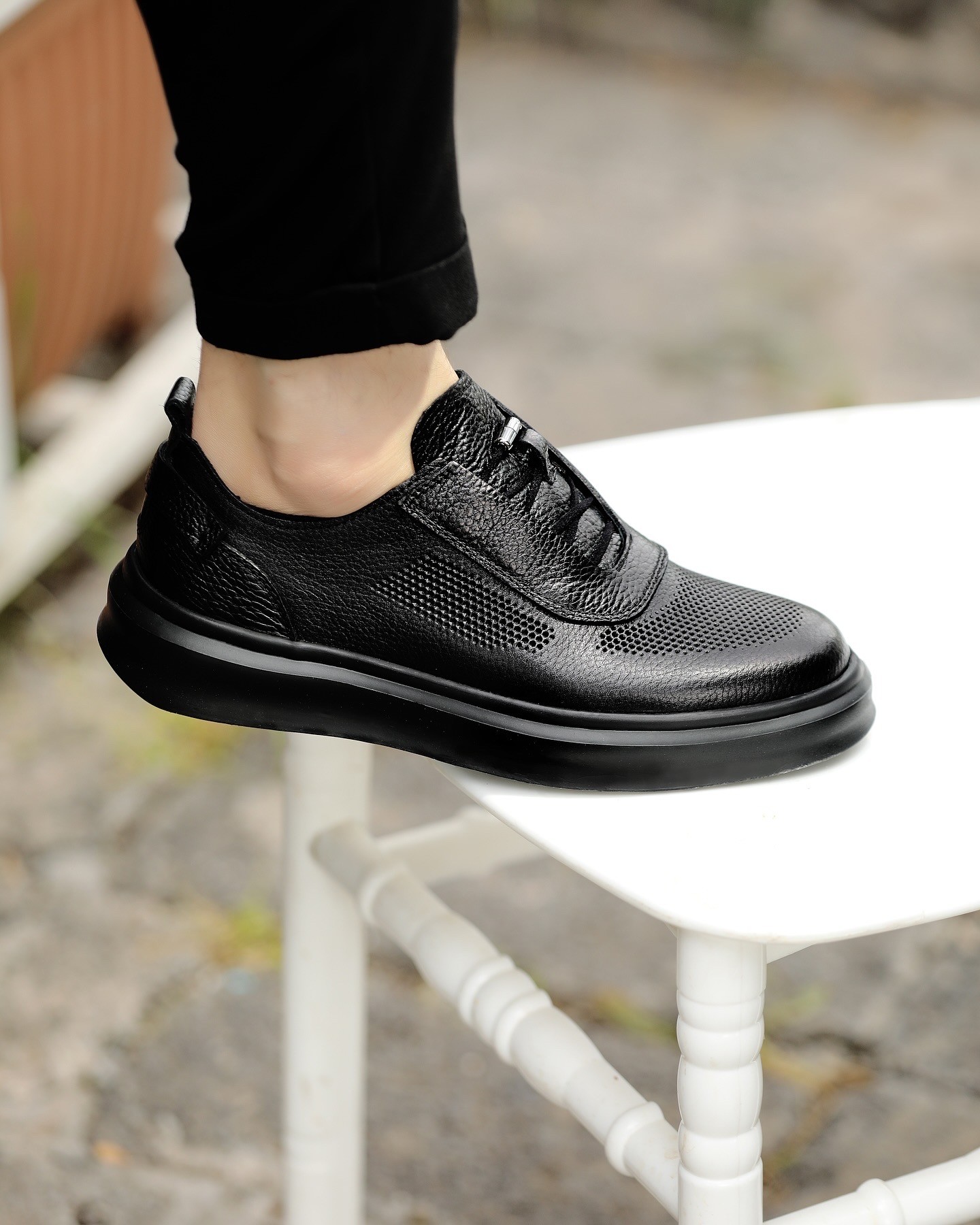 NAMEL HAKİKİ DERİ AİR TABAN GÜNLÜK ERKEK SNEAKER AYAKKABI
