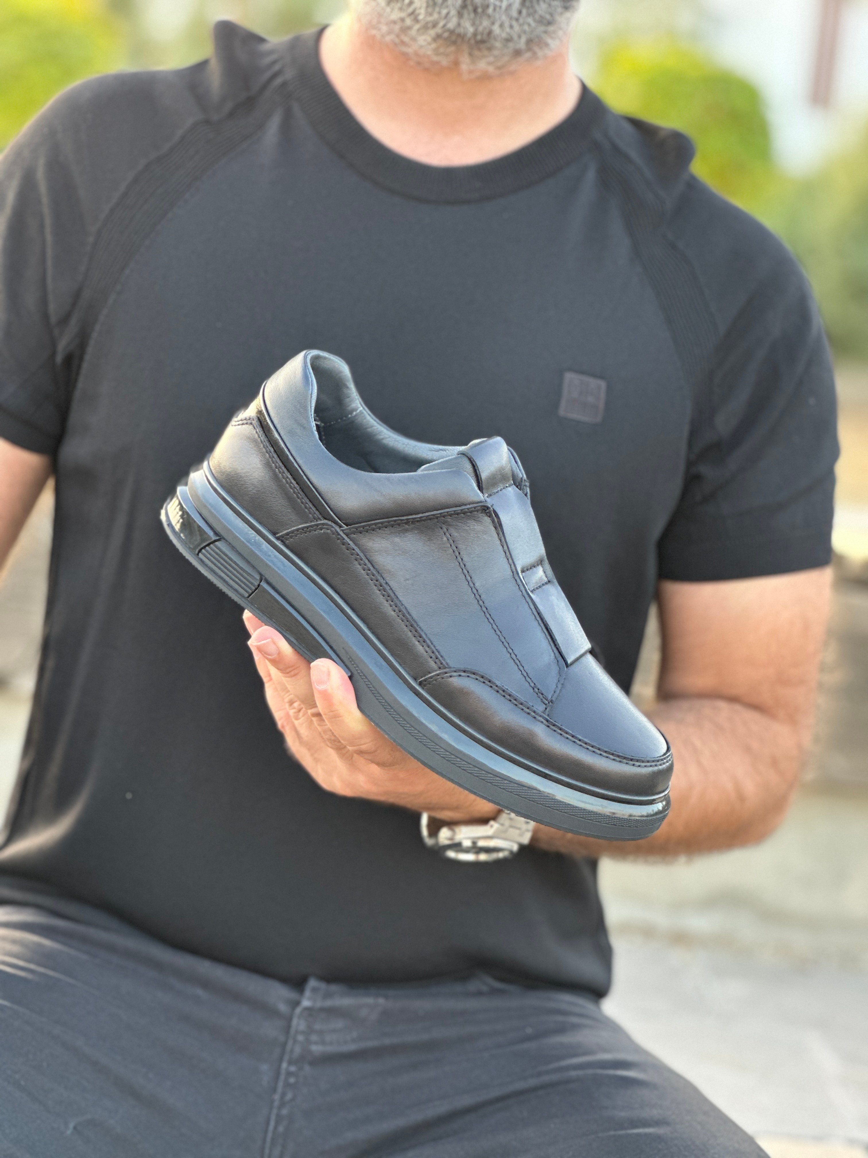 CEKEL HAKİKİ DERİ AİR TABAN GÜNLÜK ERKEK SNEAKER AYAKKABI