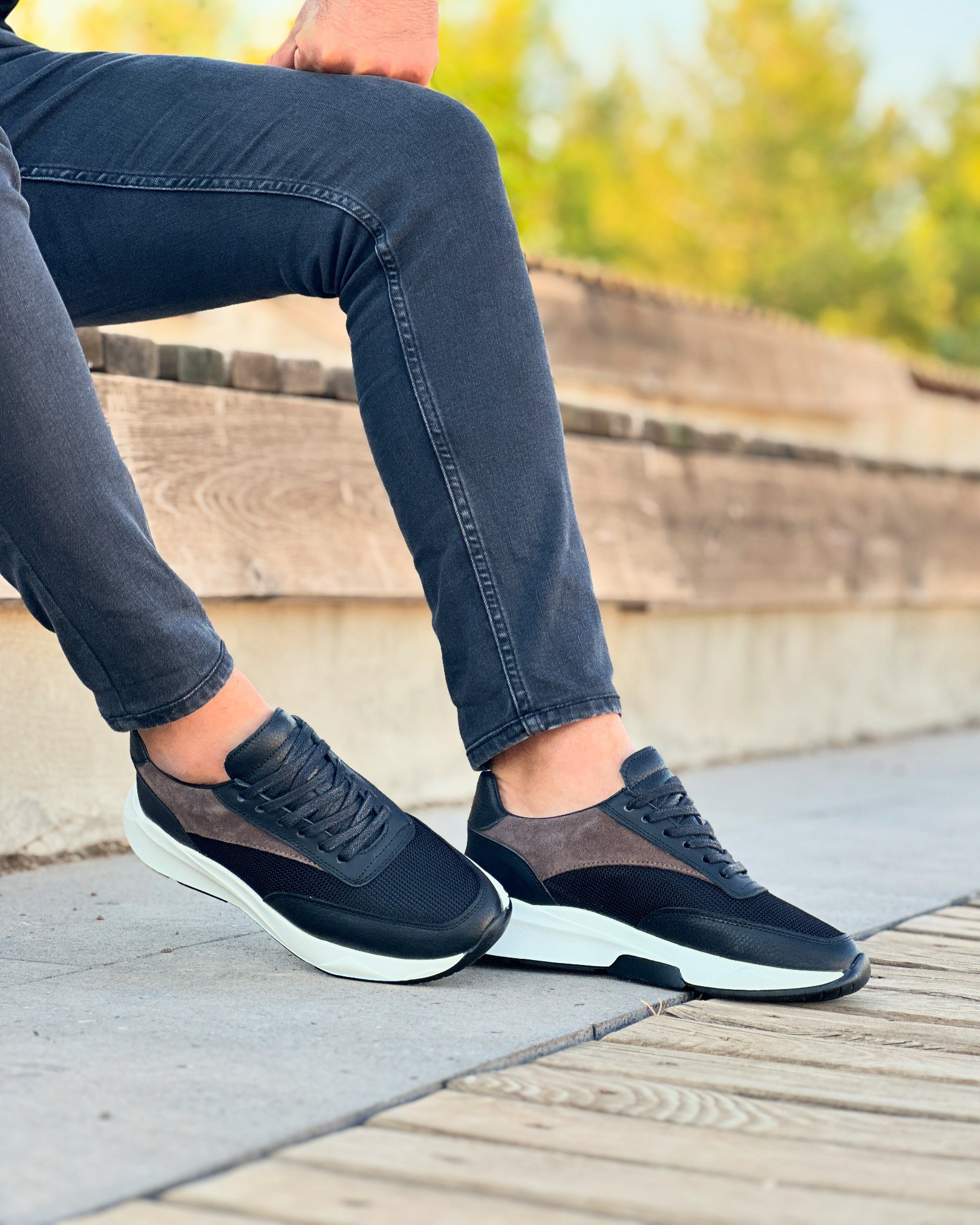 SELDEP HAKİKİ DERİ EVA TABAN GÜNLÜK ERKEK SNEAKER AYAKKABI