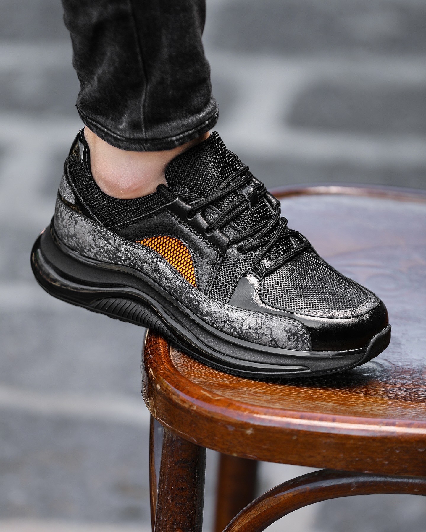 VENÜZ HAKİKİ DERİ AİR TABAN GÜNLÜK ERKEK SNEAKER AYAKKABI