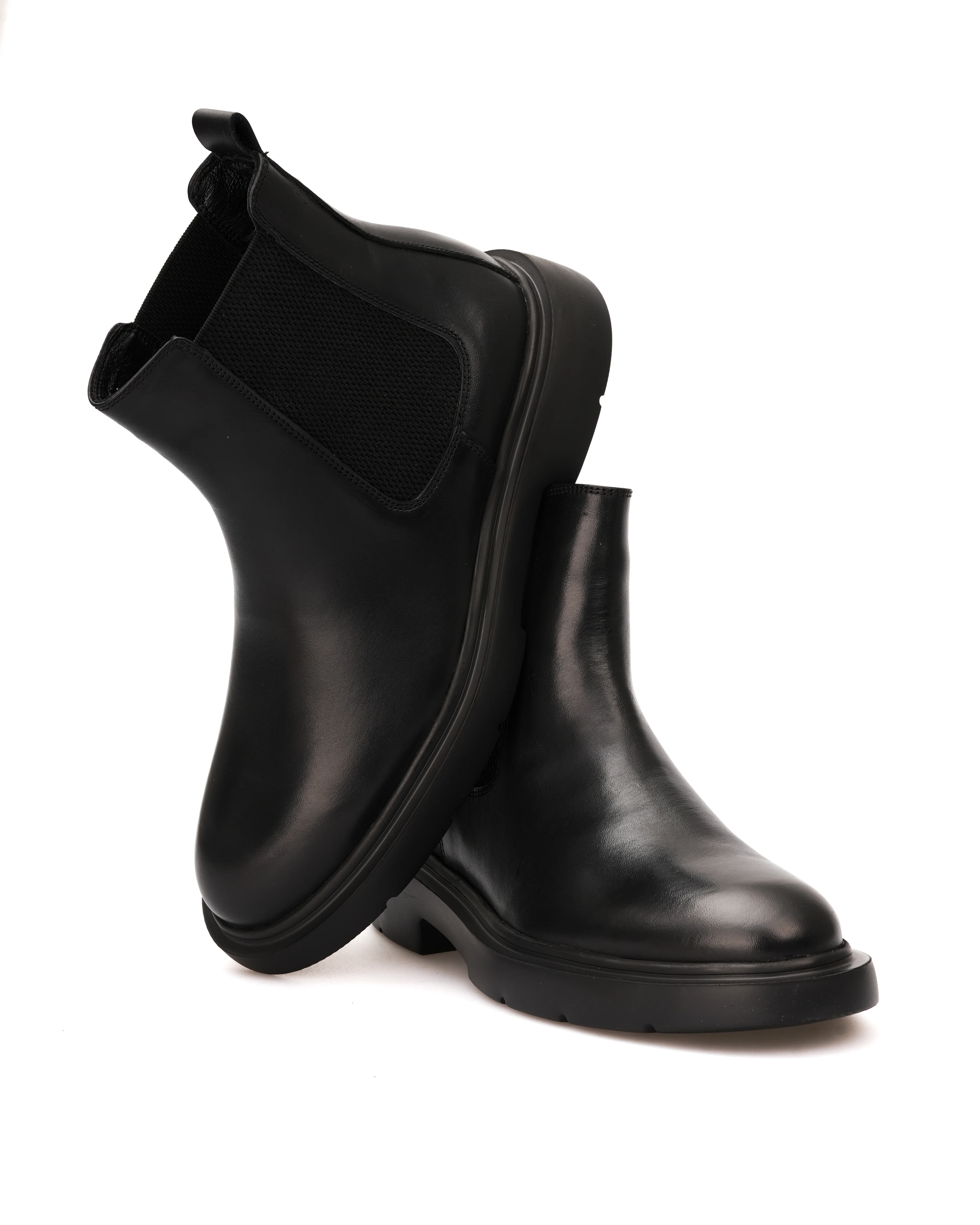 MAYDER HAKİKİ DERİ GÜNLÜK ERKEK BOT - Siyah