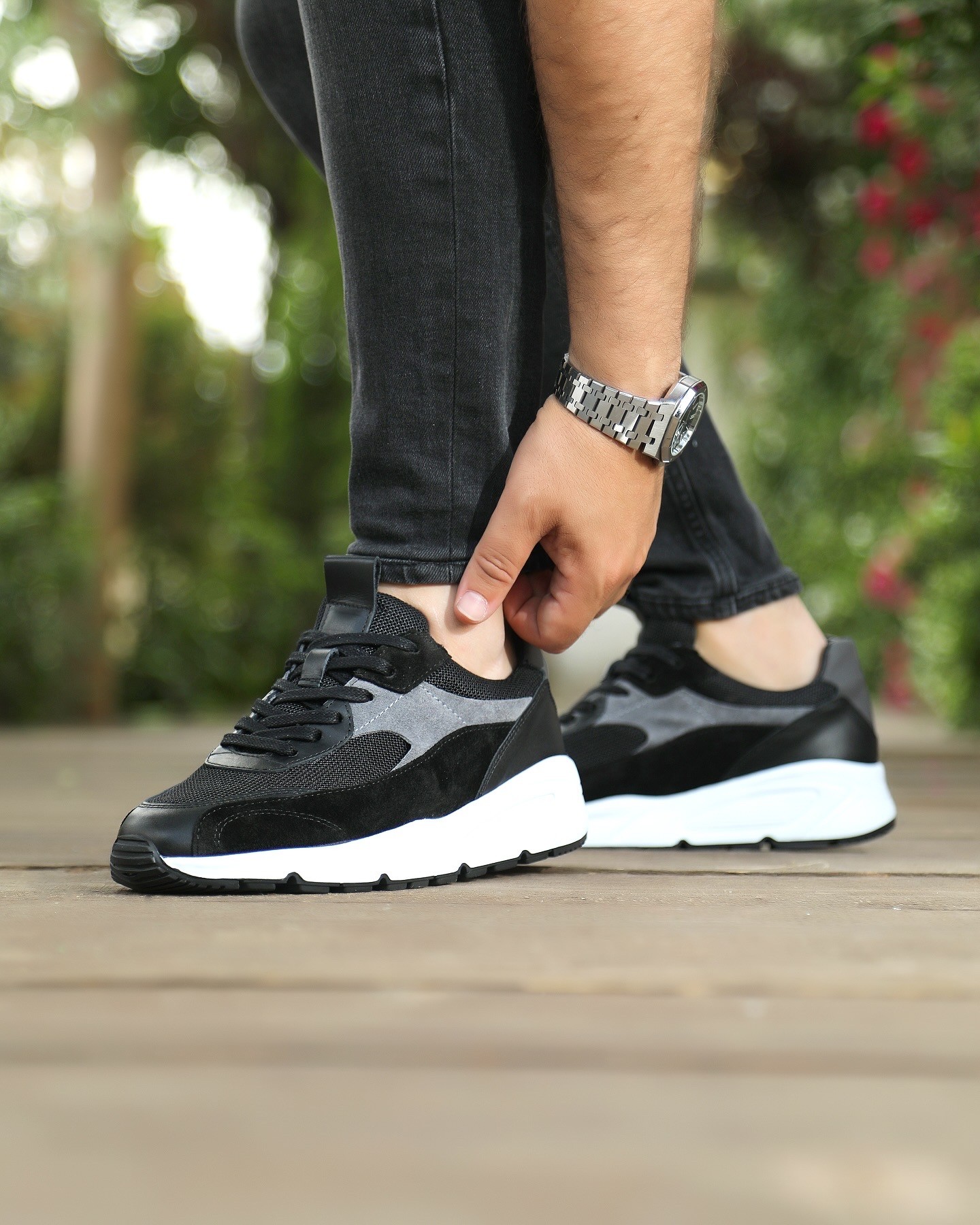 NEWDAR HAKİKİ DERİ EVA TABAN ERKEK SNEAKER AYAKKABI