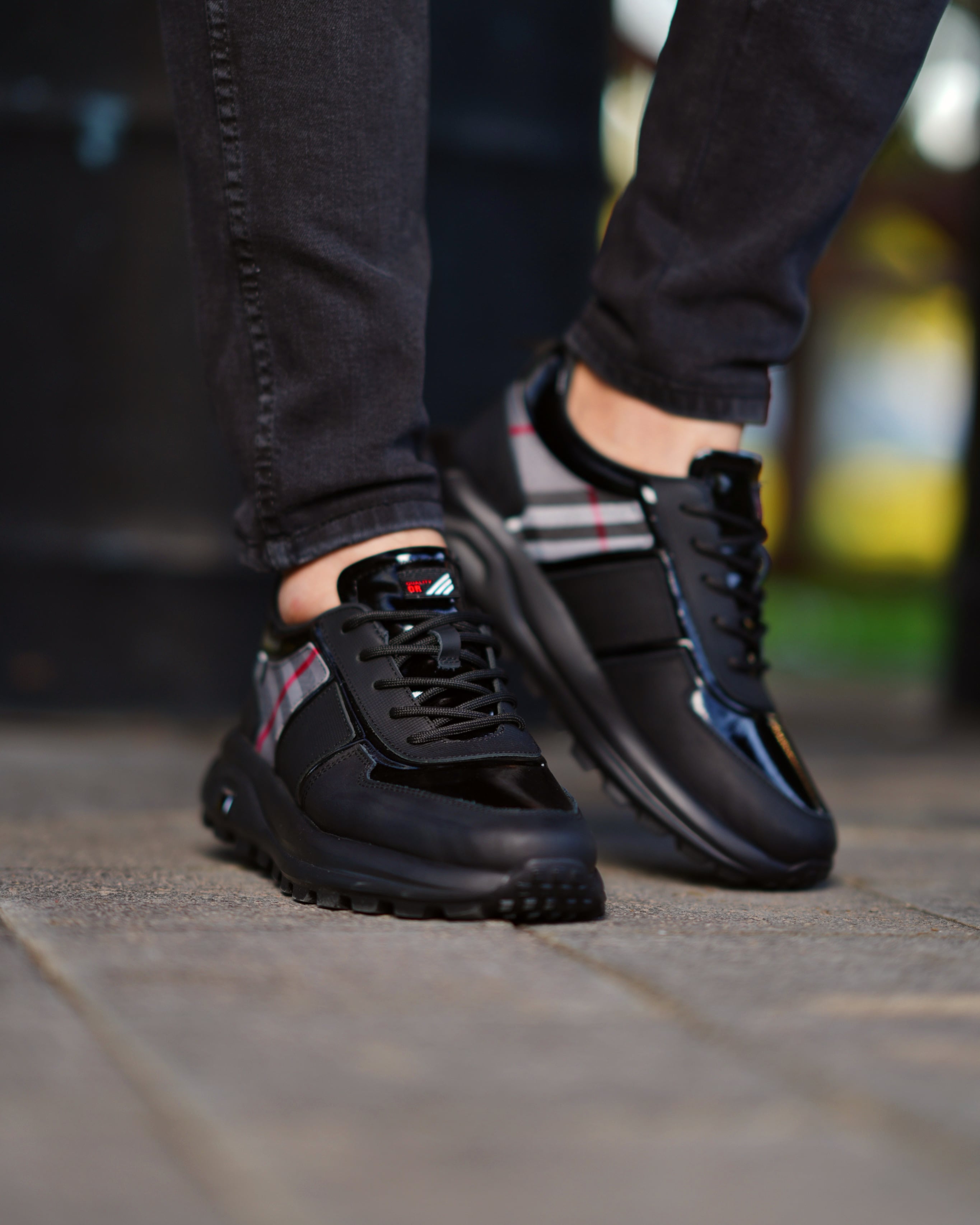 SEMİH HAKİKİ DERİ GÜNLÜK ERKEK SNEAKER AYAKKABI - Siyah