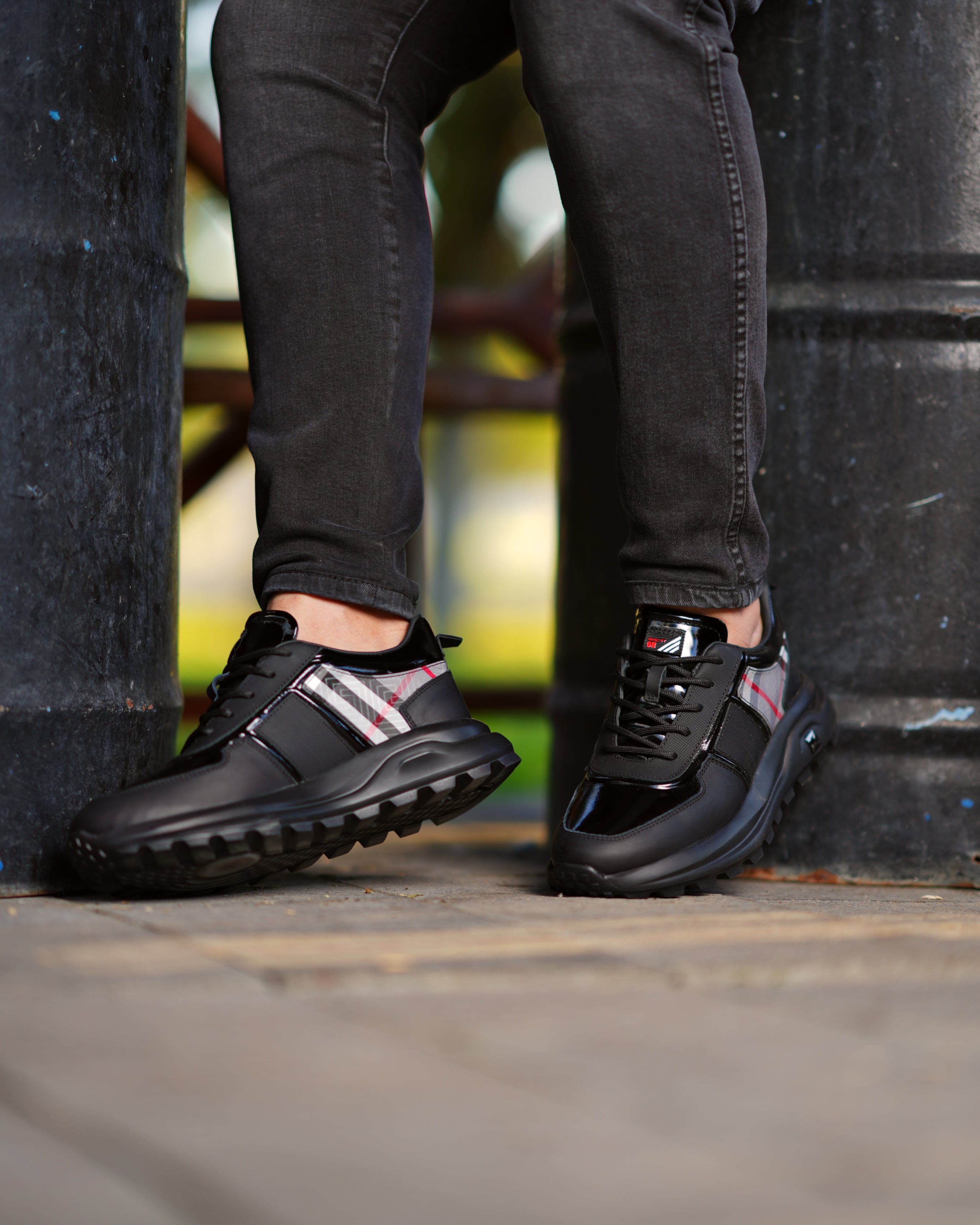SEMİH HAKİKİ DERİ GÜNLÜK ERKEK SNEAKER AYAKKABI - Siyah
