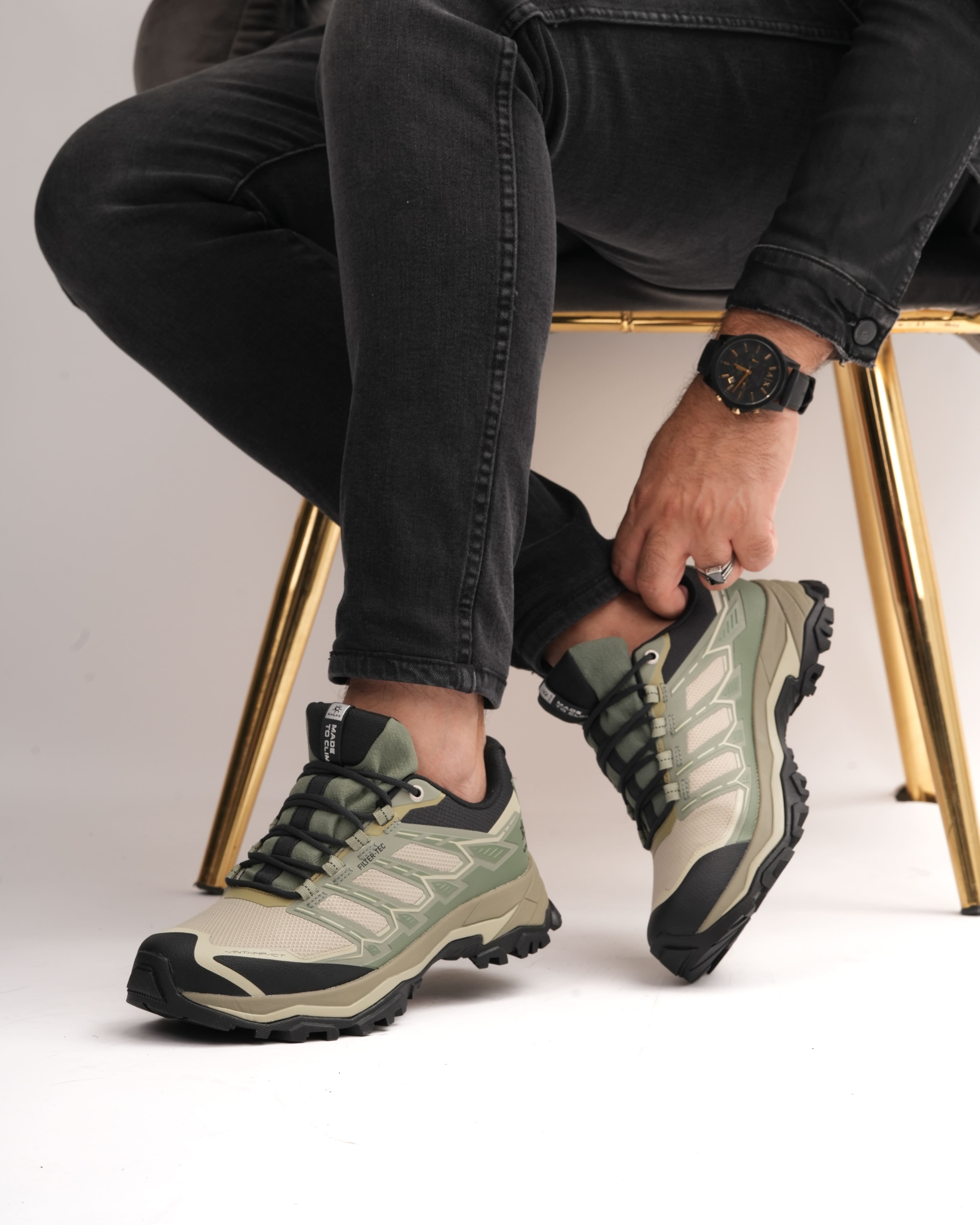 TOREDON GORE TEX SU GEÇİRMEZ GÜNLÜK ERKEK SNEAKER - haki yeşil