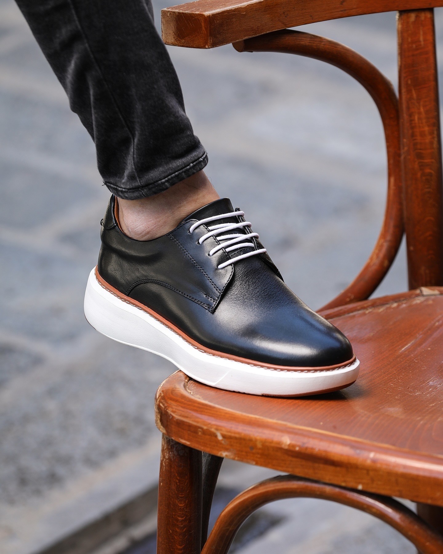 SCRAP HAKİKİ DERİ EVA TABAN GÜNLÜK ERKEK SNEAKER AYAKKABI