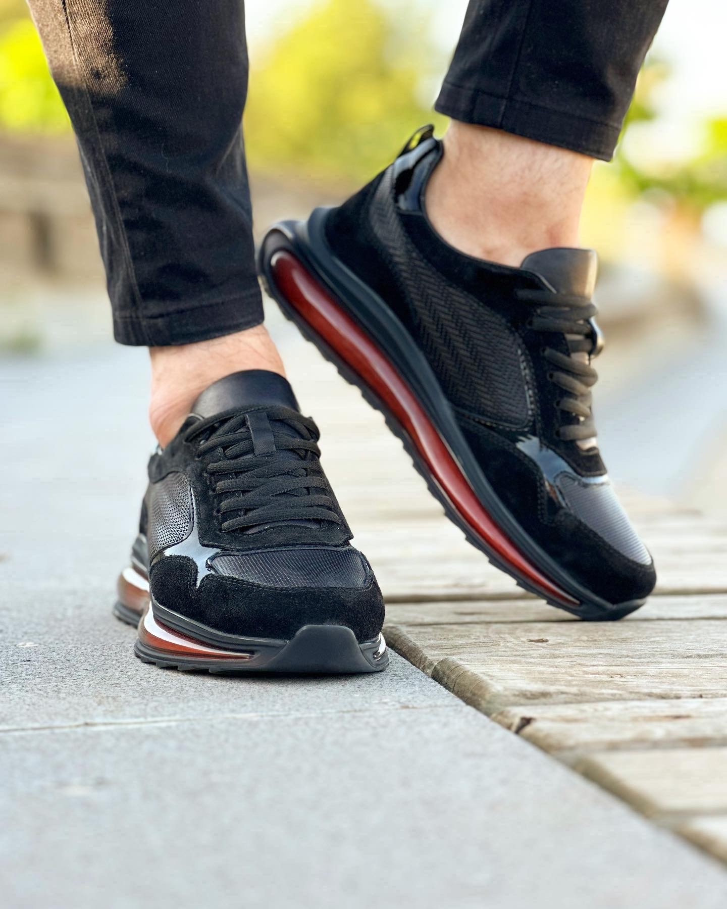 HAKİKİ DERİ AİR TABAN GÜNLÜK ERKEK SNEAKER AYAKKABI