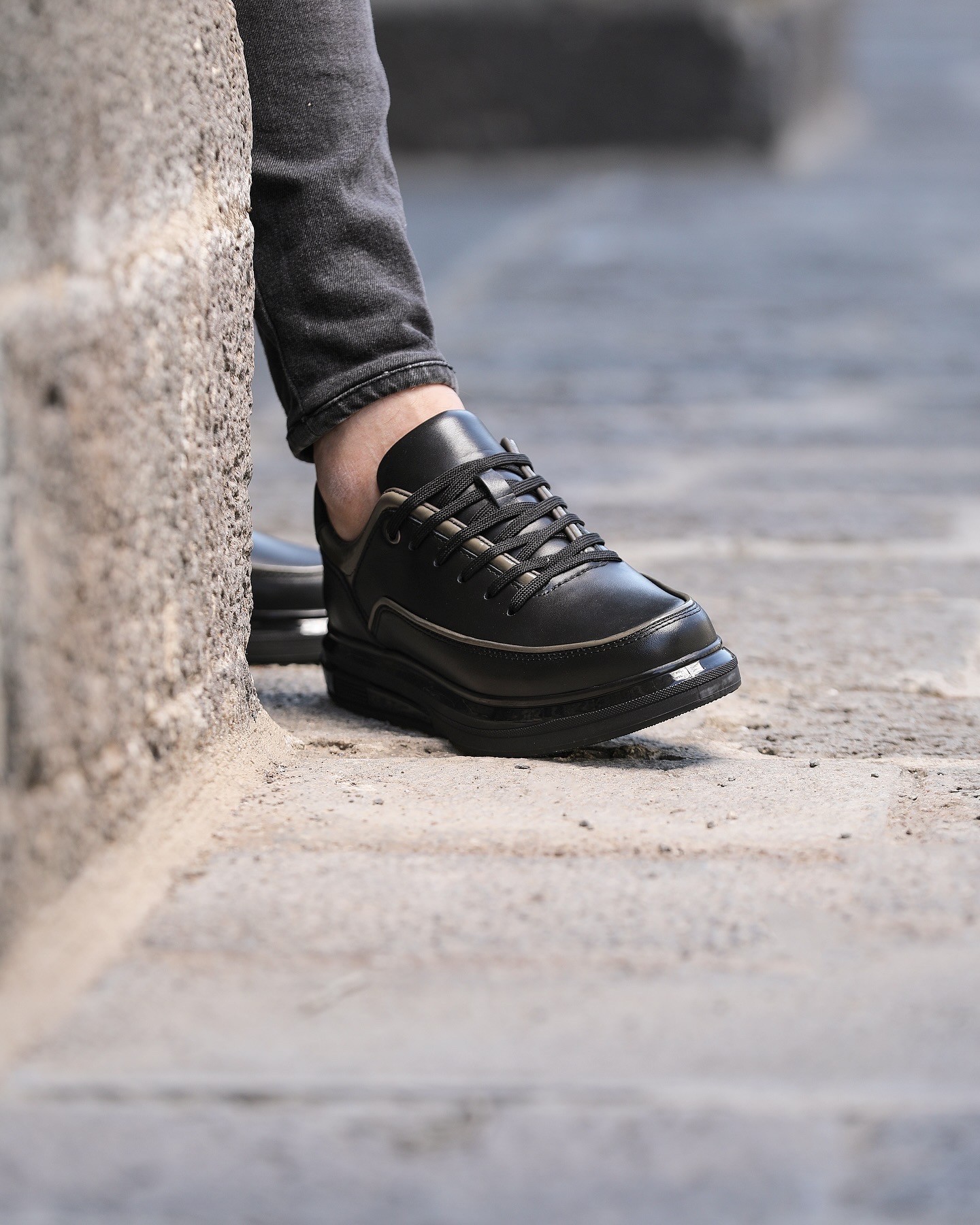 WAYGRE HAKİKİ DERİ AİR TABAN GÜNLÜK ERKEK SNEAKER AYAKKABI
