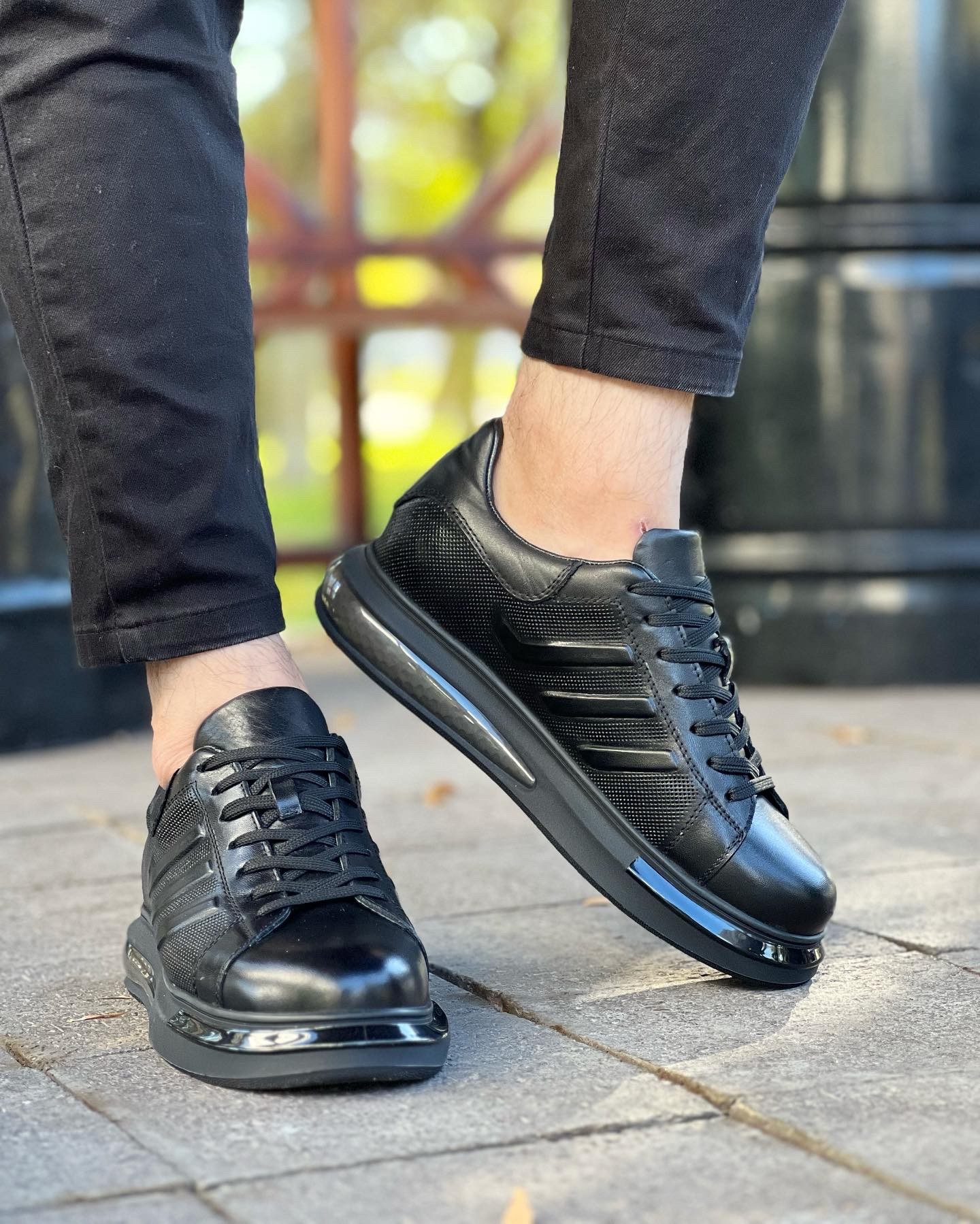 TİLLEW HAKİKİ DERİ AİR TABAN GÜNLÜK ERKEK SNEAKER AYAKKABI