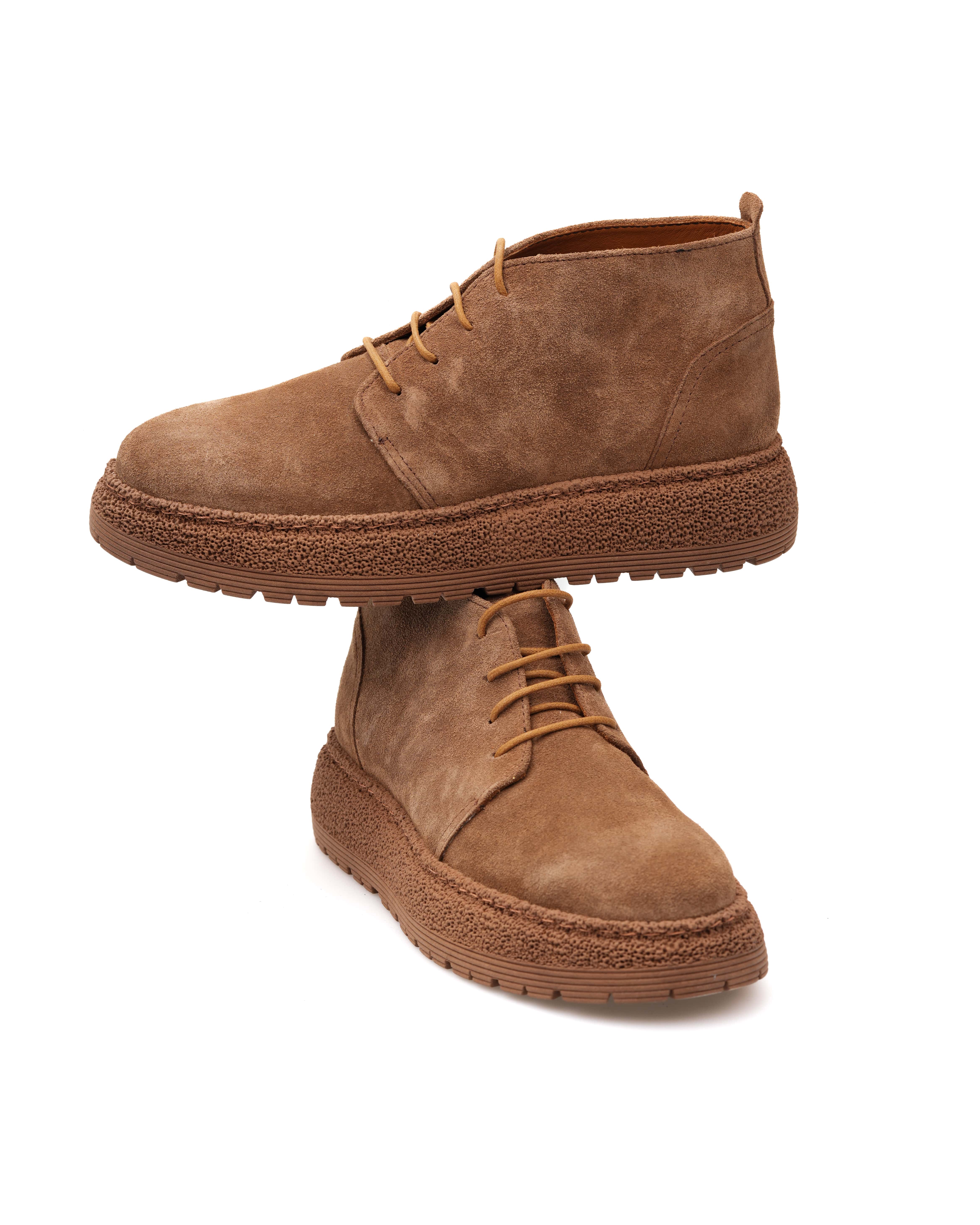 SEON HAKİKİ DERİ GÜNLÜK ERKEK BOT - Taba