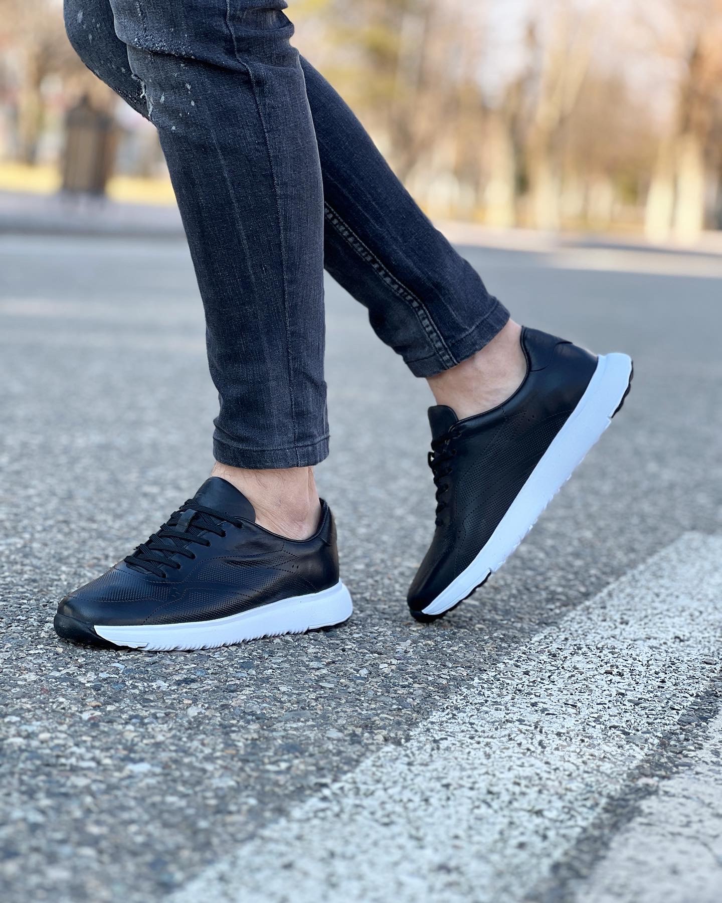 HAKİKİ DERİ EVA TABAN GÜNLÜK ERKEK SNEAKER AYAKKABI