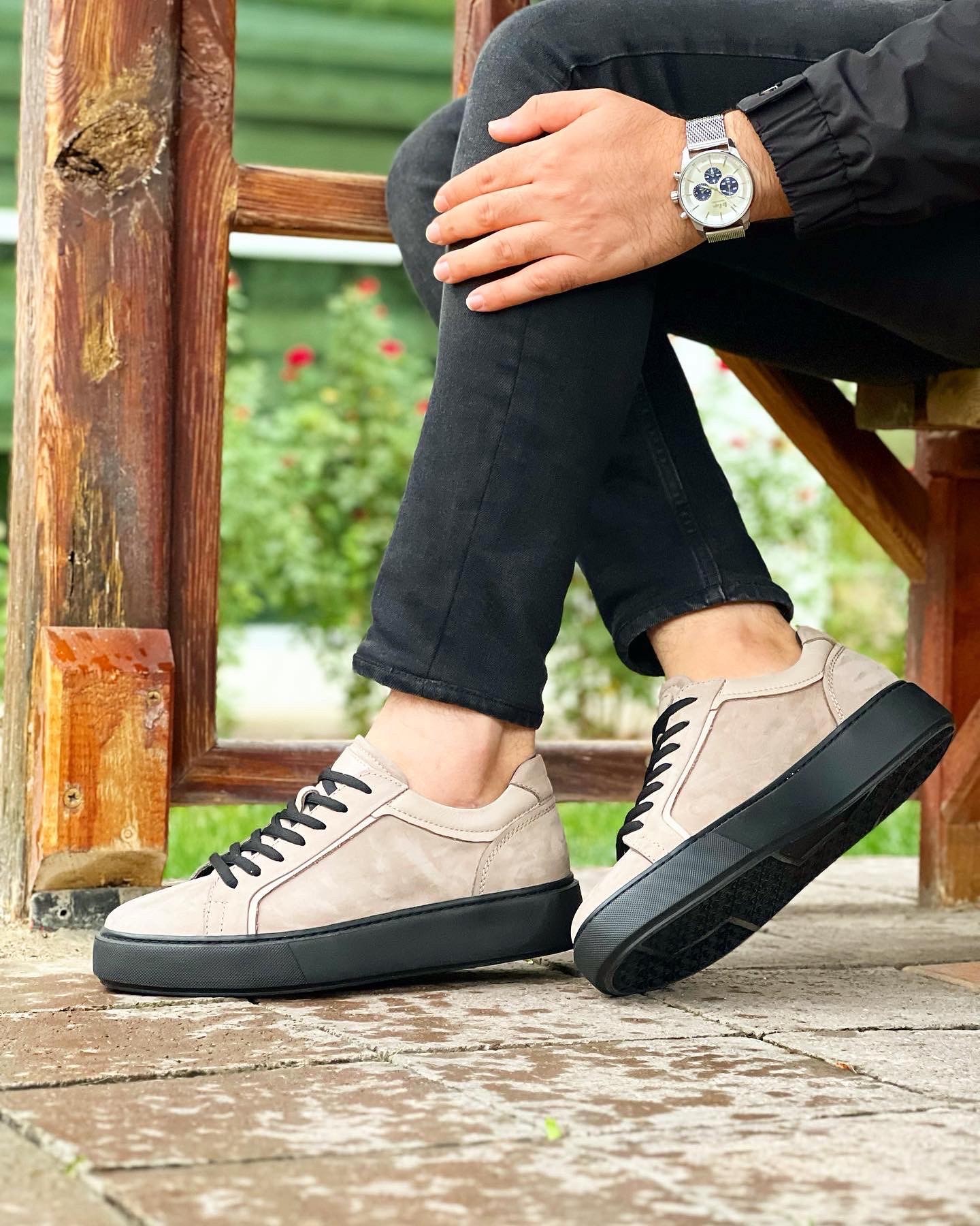 FONEY HAKİKİ DERİ EVA TABAN GÜNLÜK ERKEK SNEAKER AYAKKABI