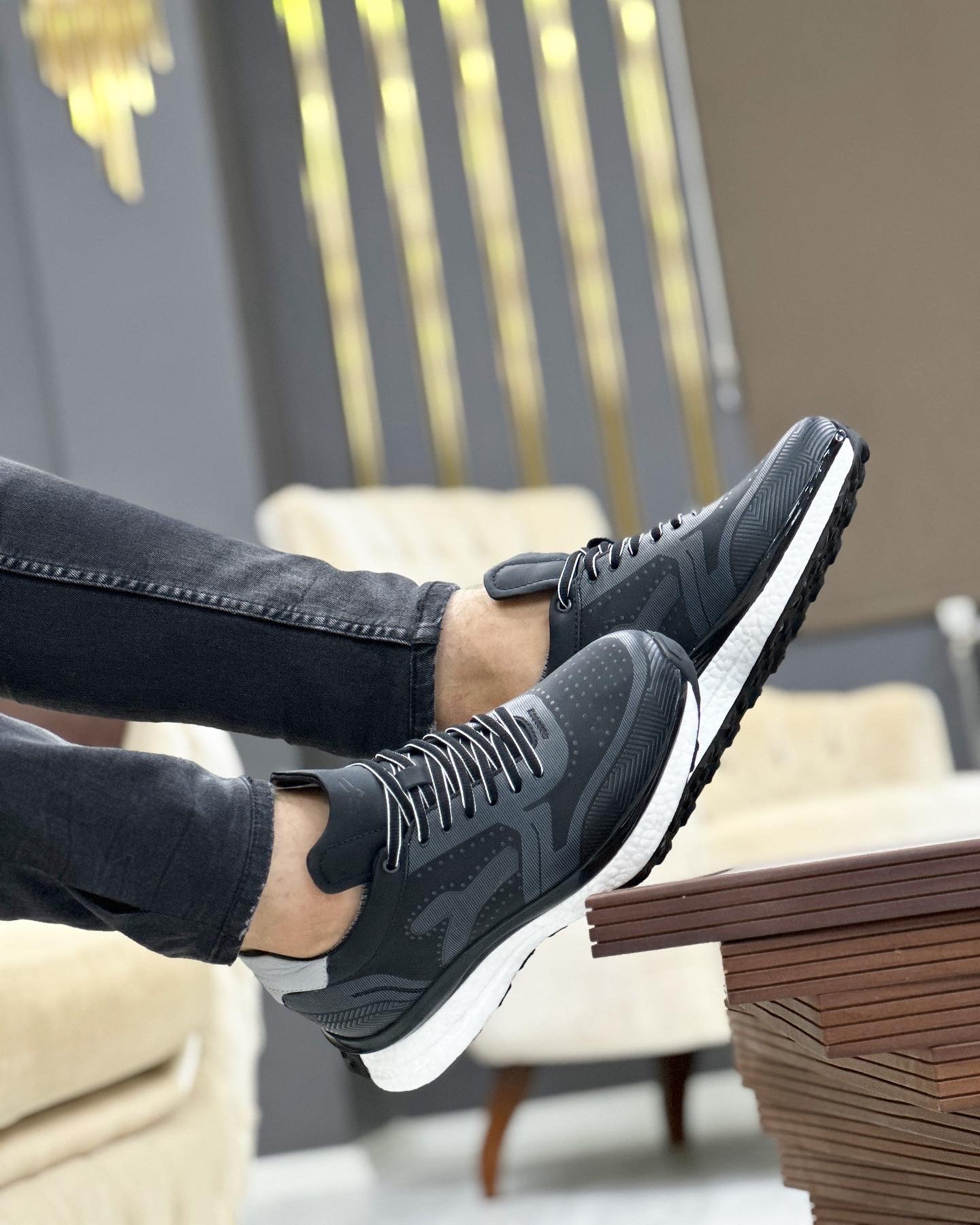 TURENJ HAKİKİ DERİ AİR TABAN GÜNLÜK ERKEK SNEAKER AYAKKABI