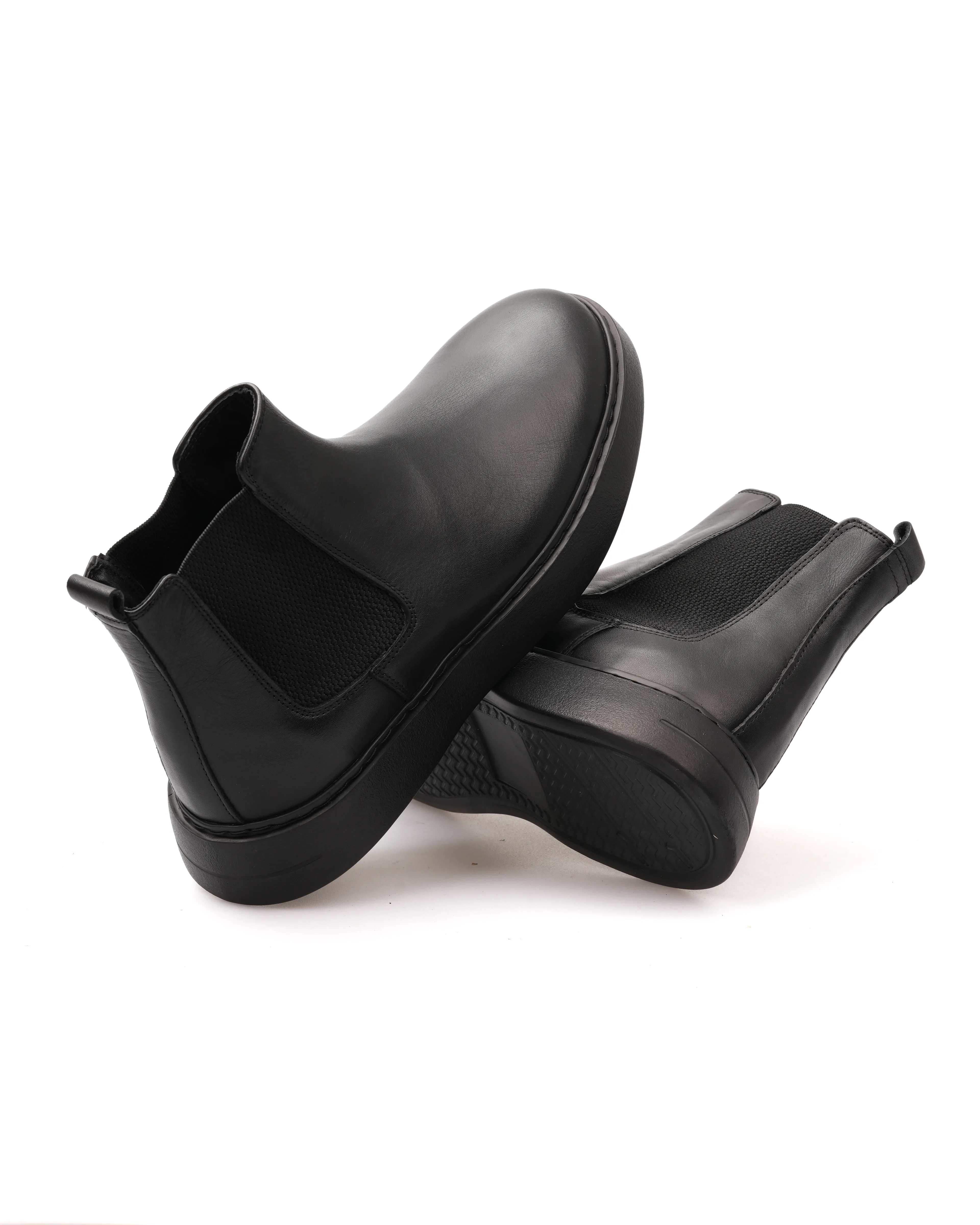 ELEK HAKİKİ DERİ GÜNLÜK ERKEK BOT - Siyah