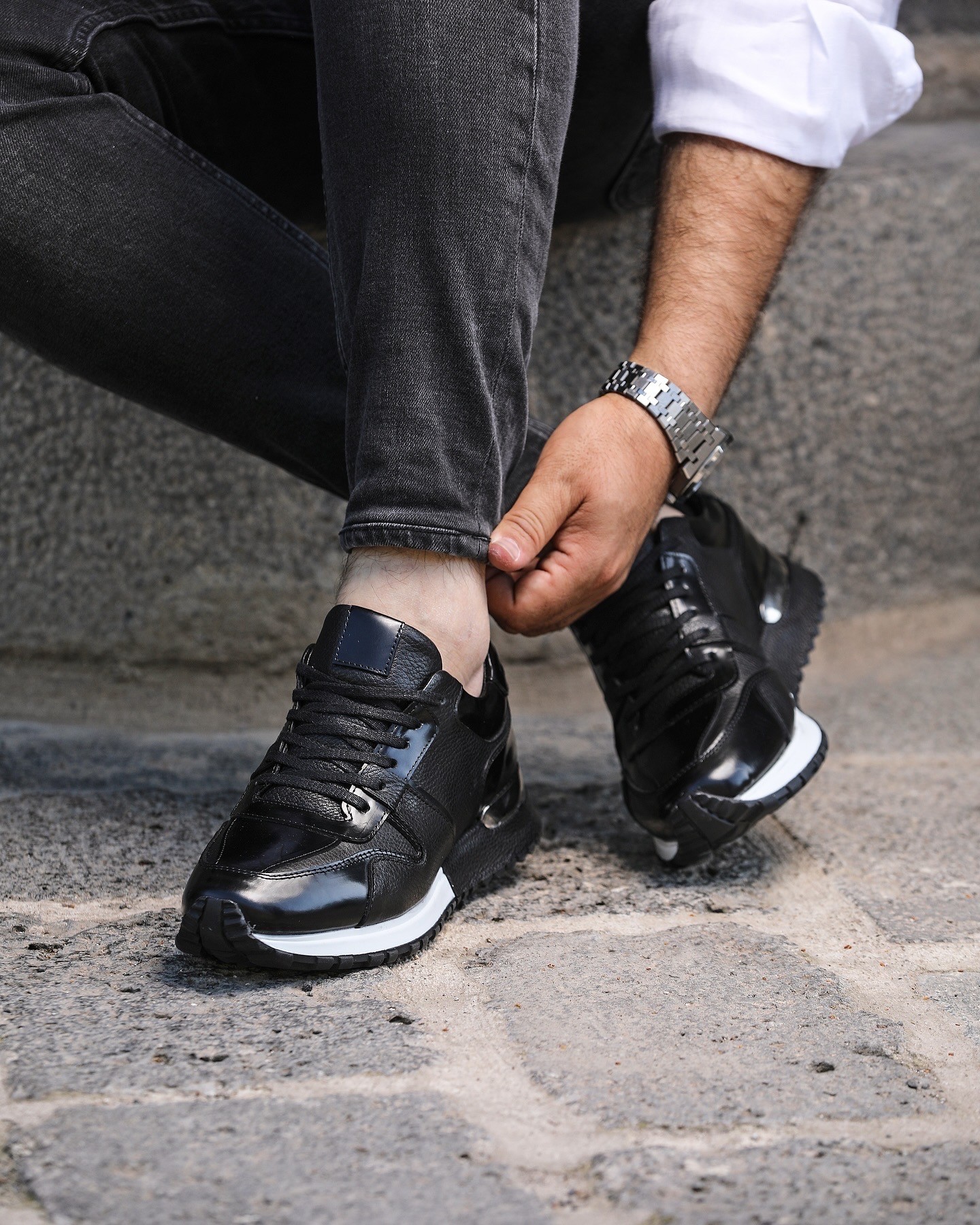 SENTO MODEL HAKİKİ DERİ EVA TABAN GÜNLÜK ERKEK SNEAKER AYAKKABI