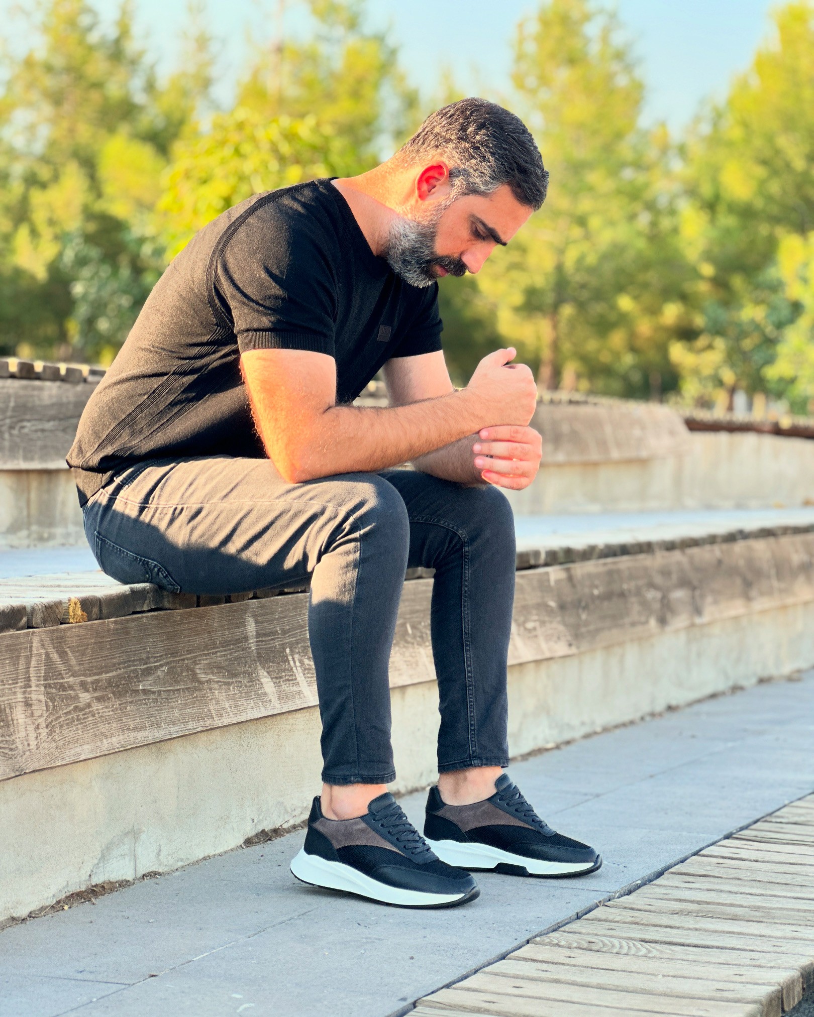 SELDEP HAKİKİ DERİ EVA TABAN GÜNLÜK ERKEK SNEAKER AYAKKABI