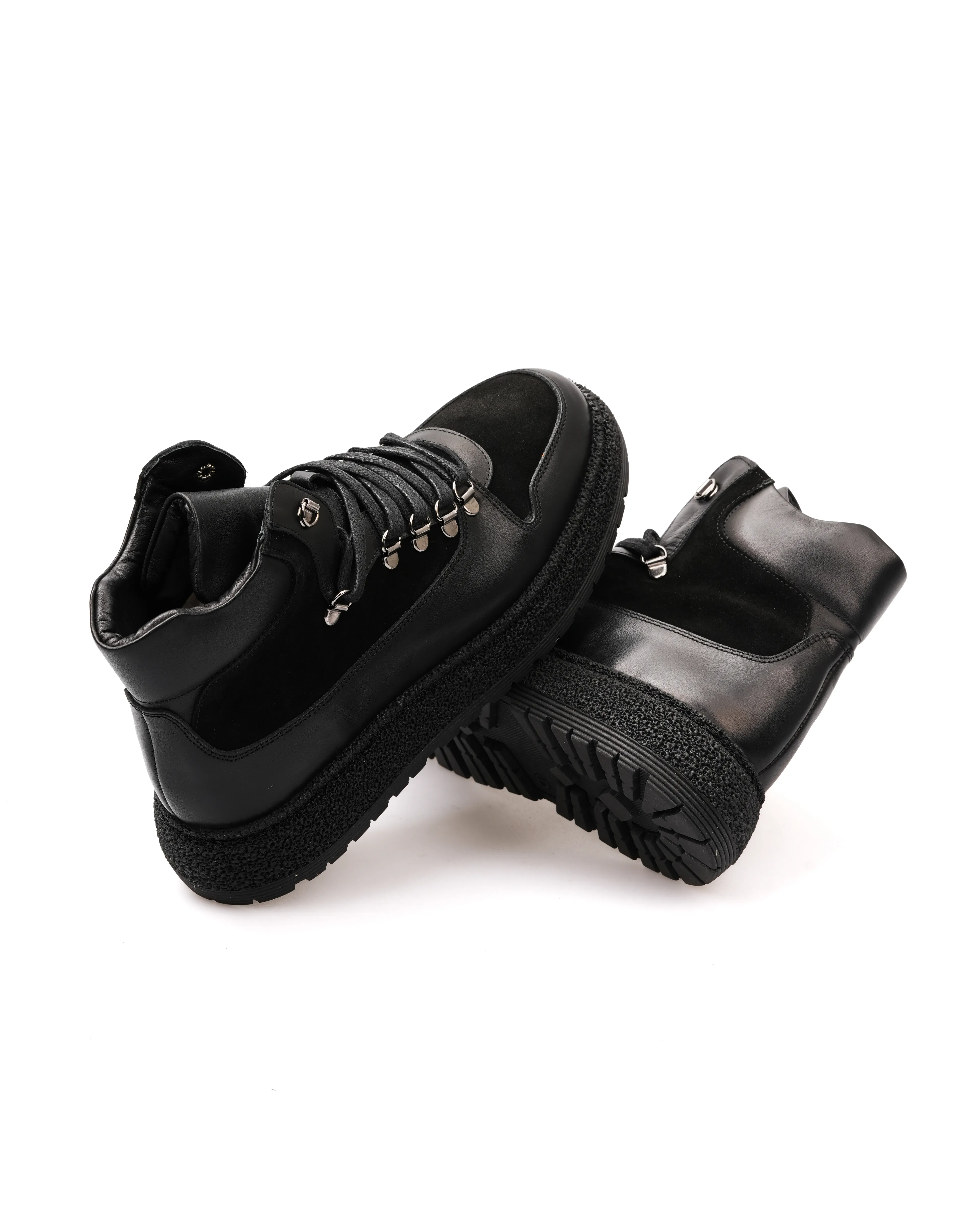 MARTİYA HAKİKİ DERİ GÜNLÜK ERKEK BOT - Siyah