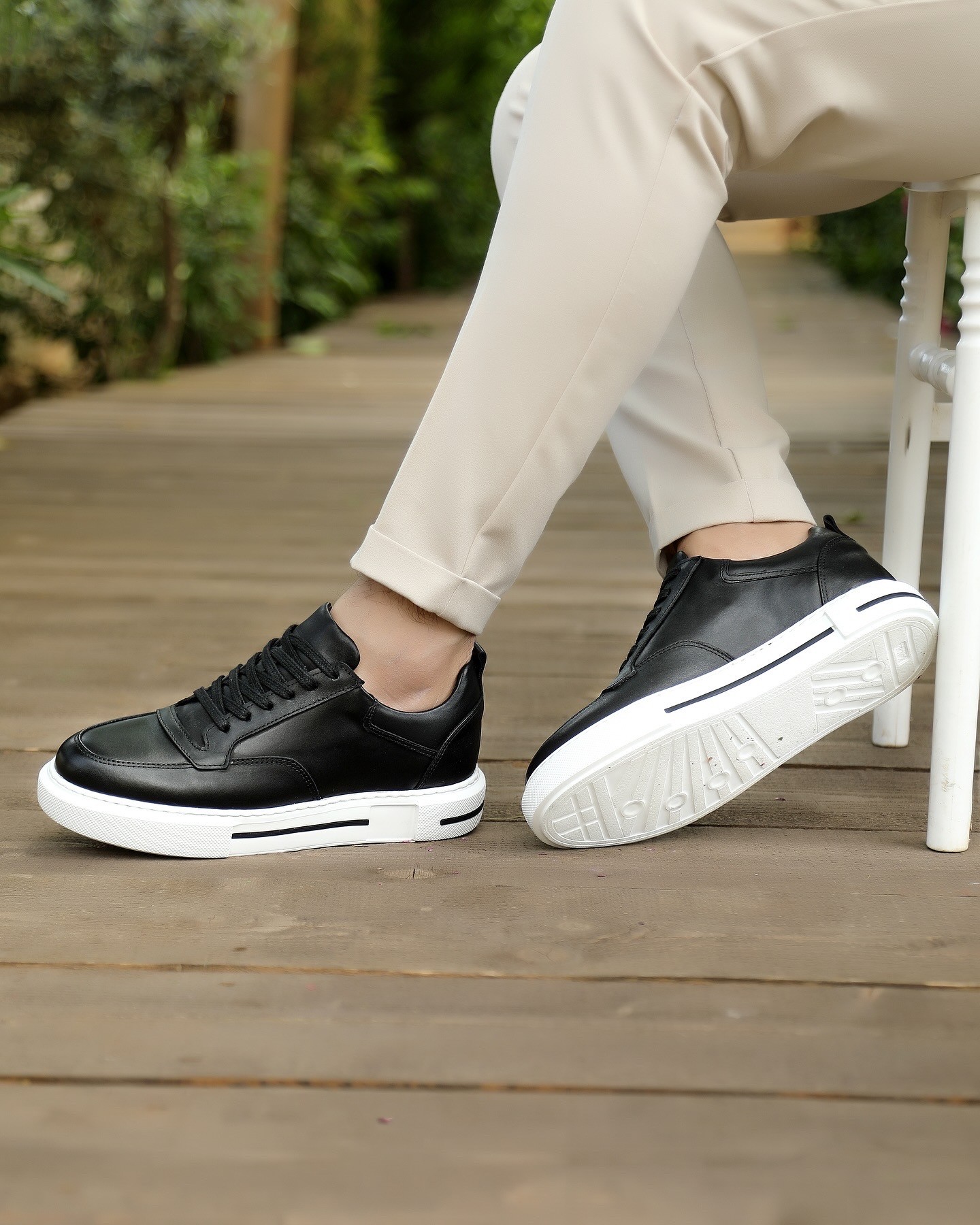 HAKİKİ DERİ EVA TABAN GÜNLÜK ERKEK SNEAKER AYAKKABI